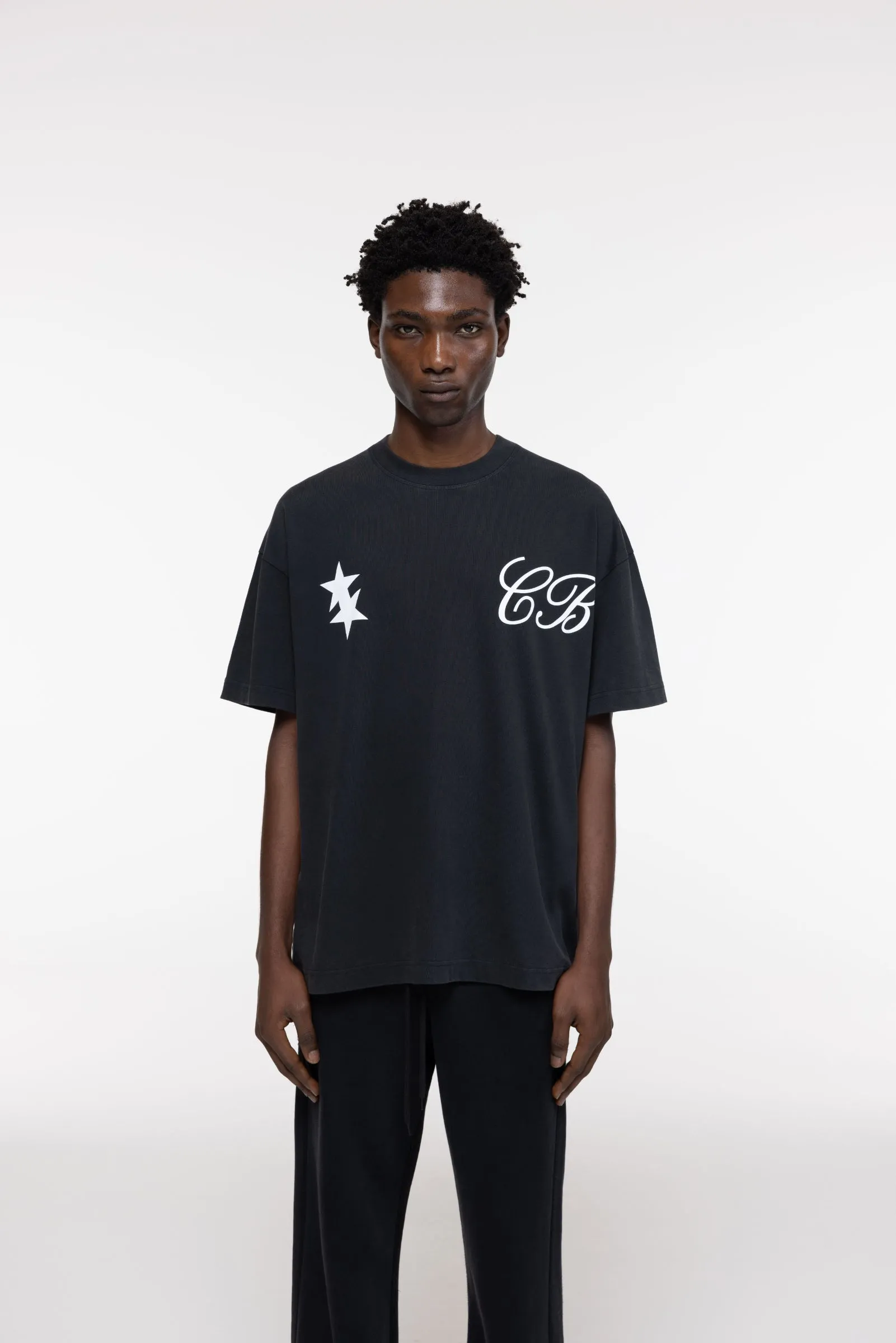 CURSIVE TWO STARS T-SHIRT sold by Cole Buxton product image thumbnail 4