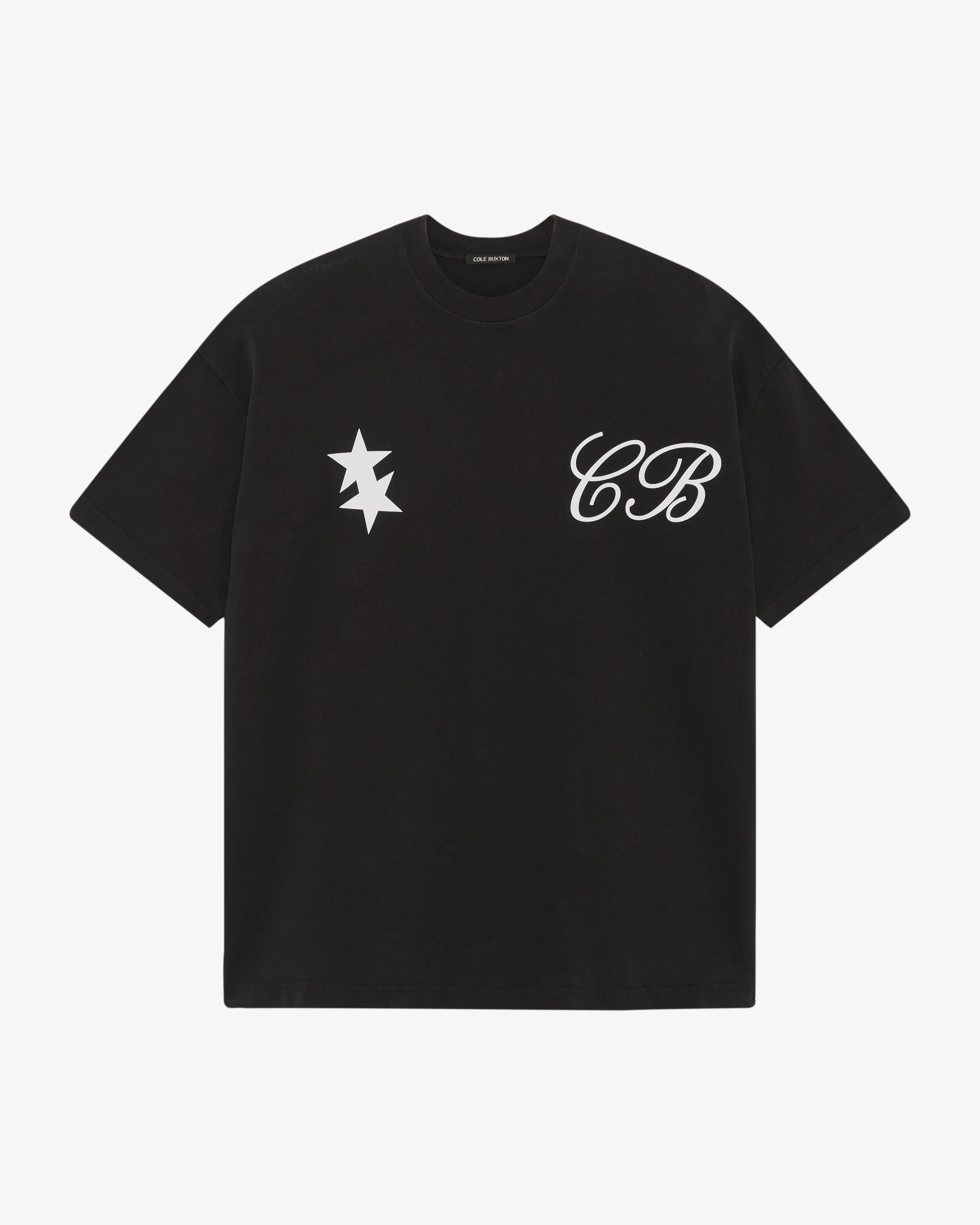 CURSIVE TWO STARS T-SHIRT sold by Cole Buxton