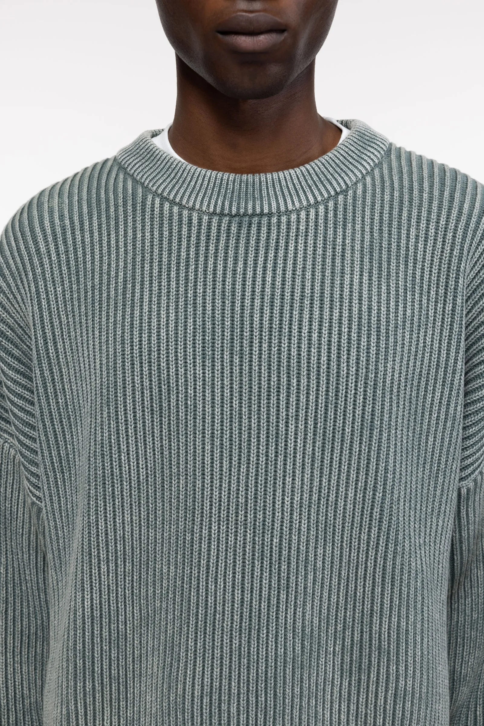 ACID WASH KNIT SWEATSHIRT sold by Cole Buxton product image thumbnail 5