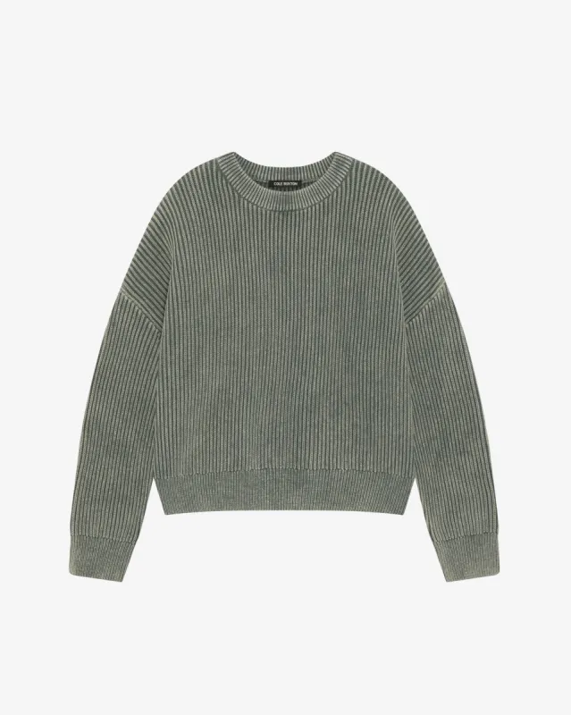 ACID WASH KNIT SWEATSHIRT sold by Cole Buxton