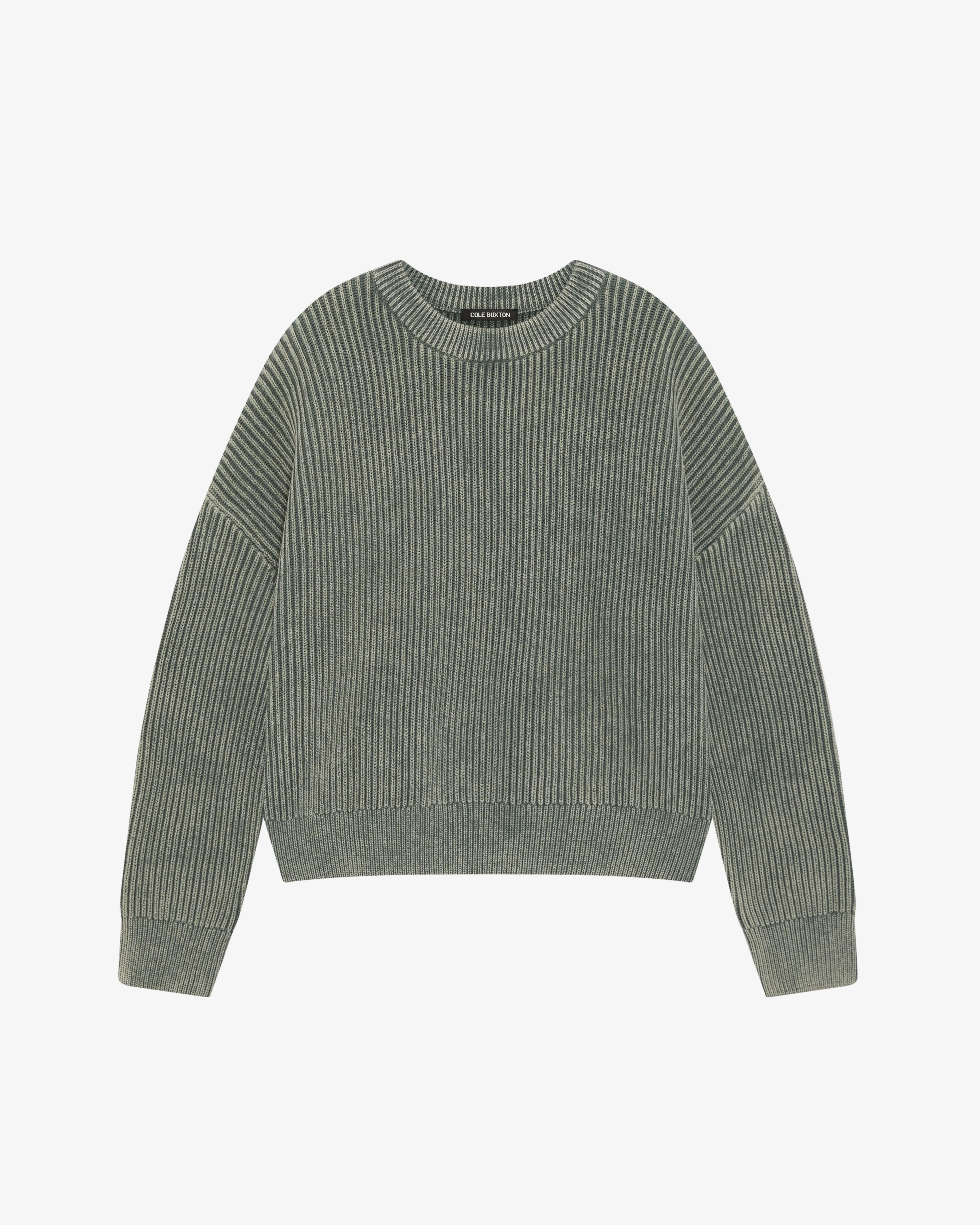 ACID WASH KNIT SWEATSHIRT sold by Cole Buxton