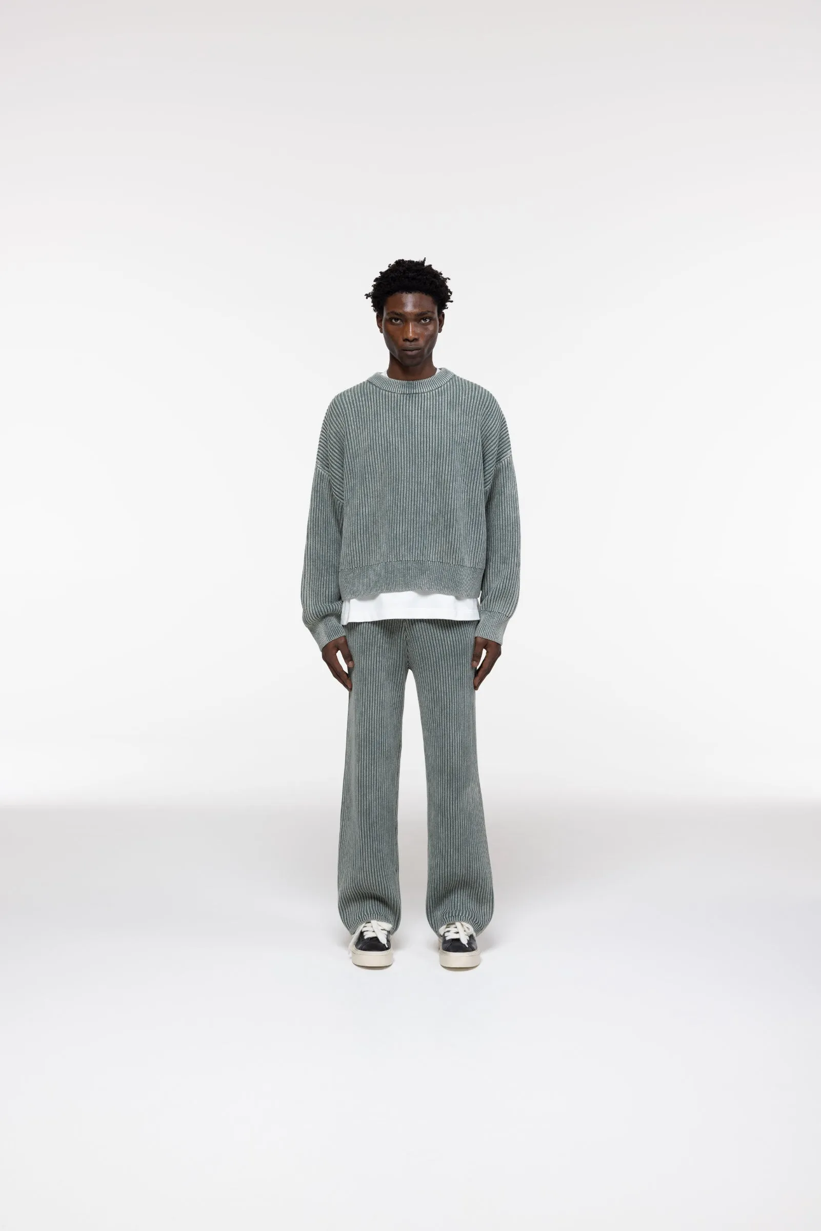 ACID WASH KNIT SWEATSHIRT sold by Cole Buxton product image thumbnail 2