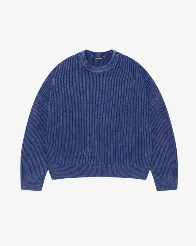 ACID WASH KNIT SWEATSHIRT sold by Cole Buxton