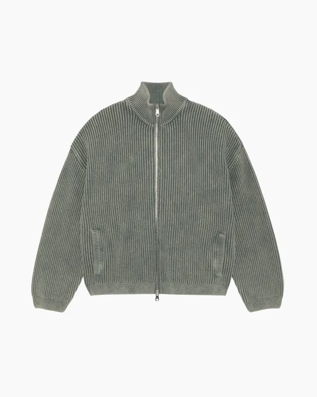 ACID WASH KNIT ZIP THROUGH sold by Cole Buxton
