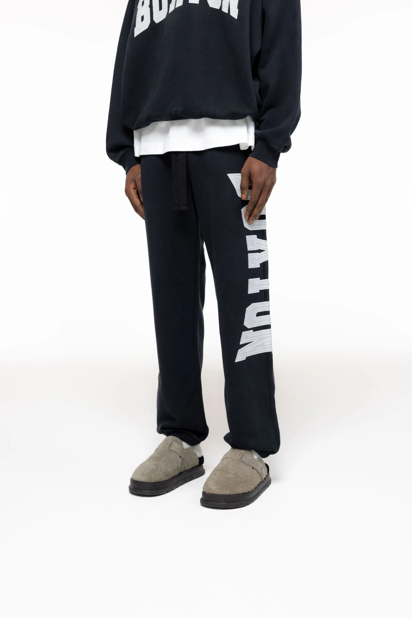 DISTRESSED APPLIQUE SWEATPANTS sold by Cole Buxton product image thumbnail 5