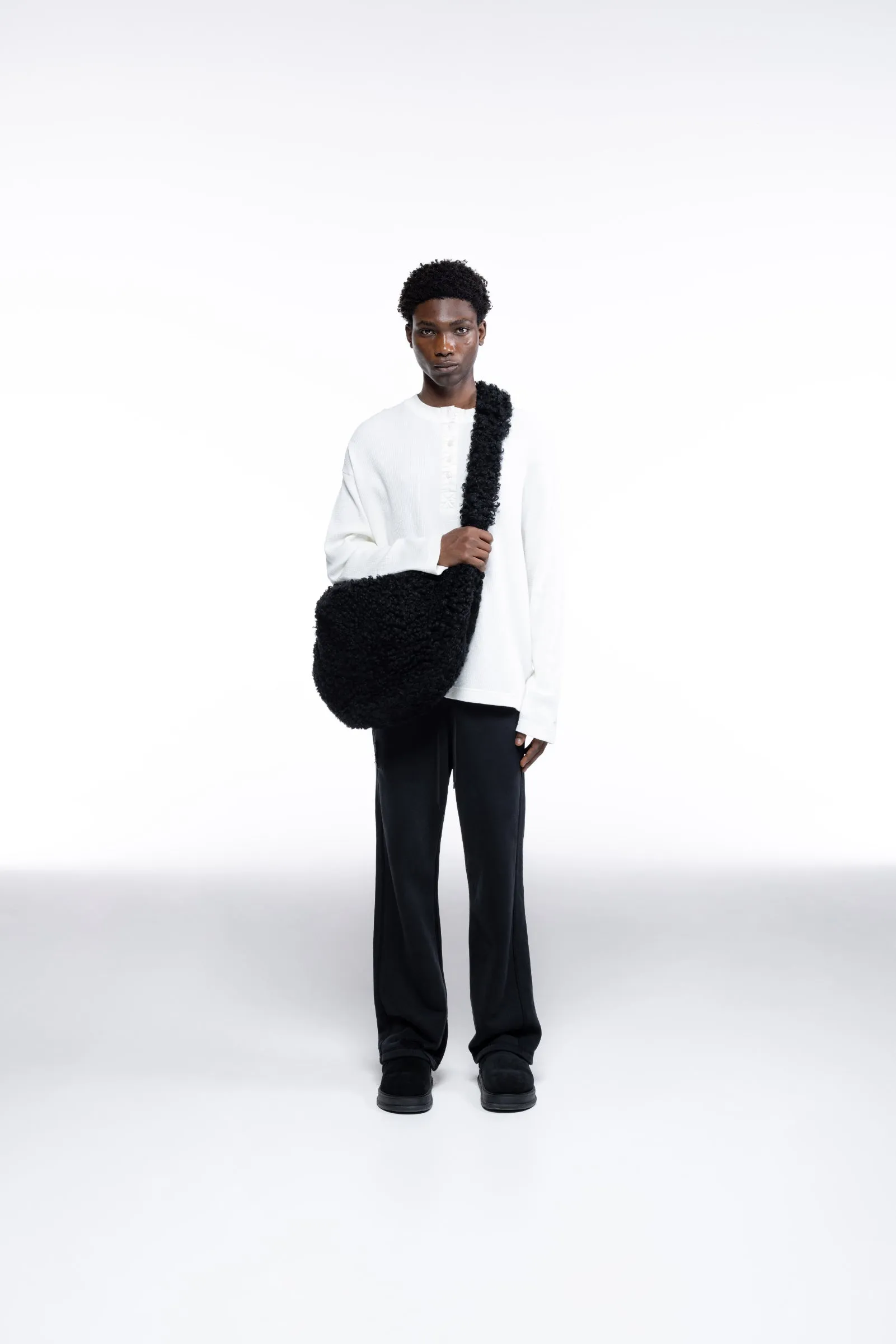 CURLY SHEARLING SLING BAG sold by Cole Buxton product image thumbnail 2