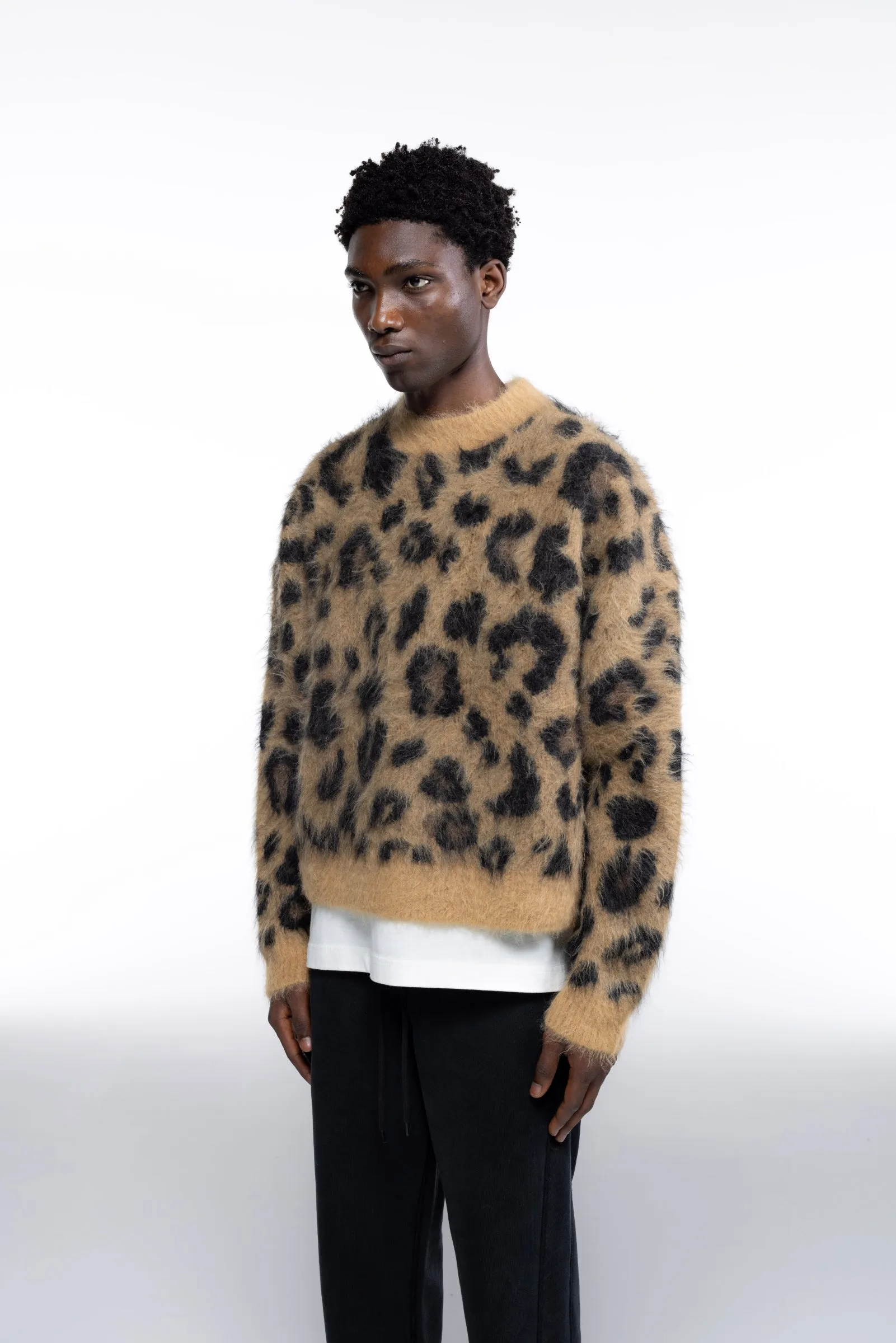 LEOPARD KNIT SWEATER sold by Cole Buxton product image thumbnail 5