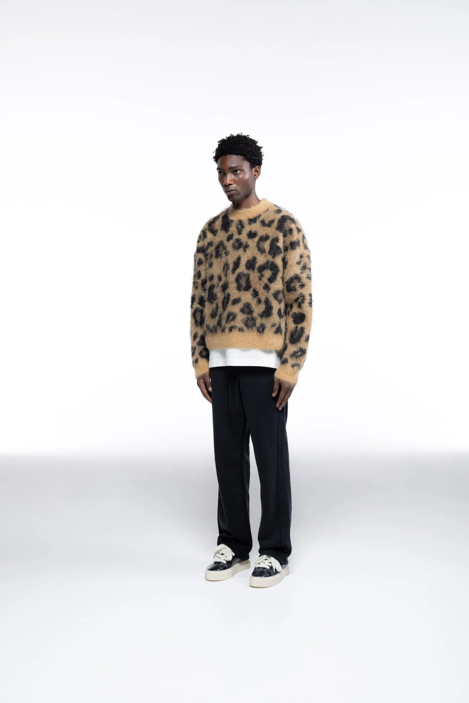 LEOPARD KNIT SWEATER sold by Cole Buxton product image thumbnail 3