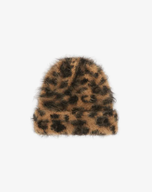 LEOPARD KNIT BEANIE made by Cole Buxton
