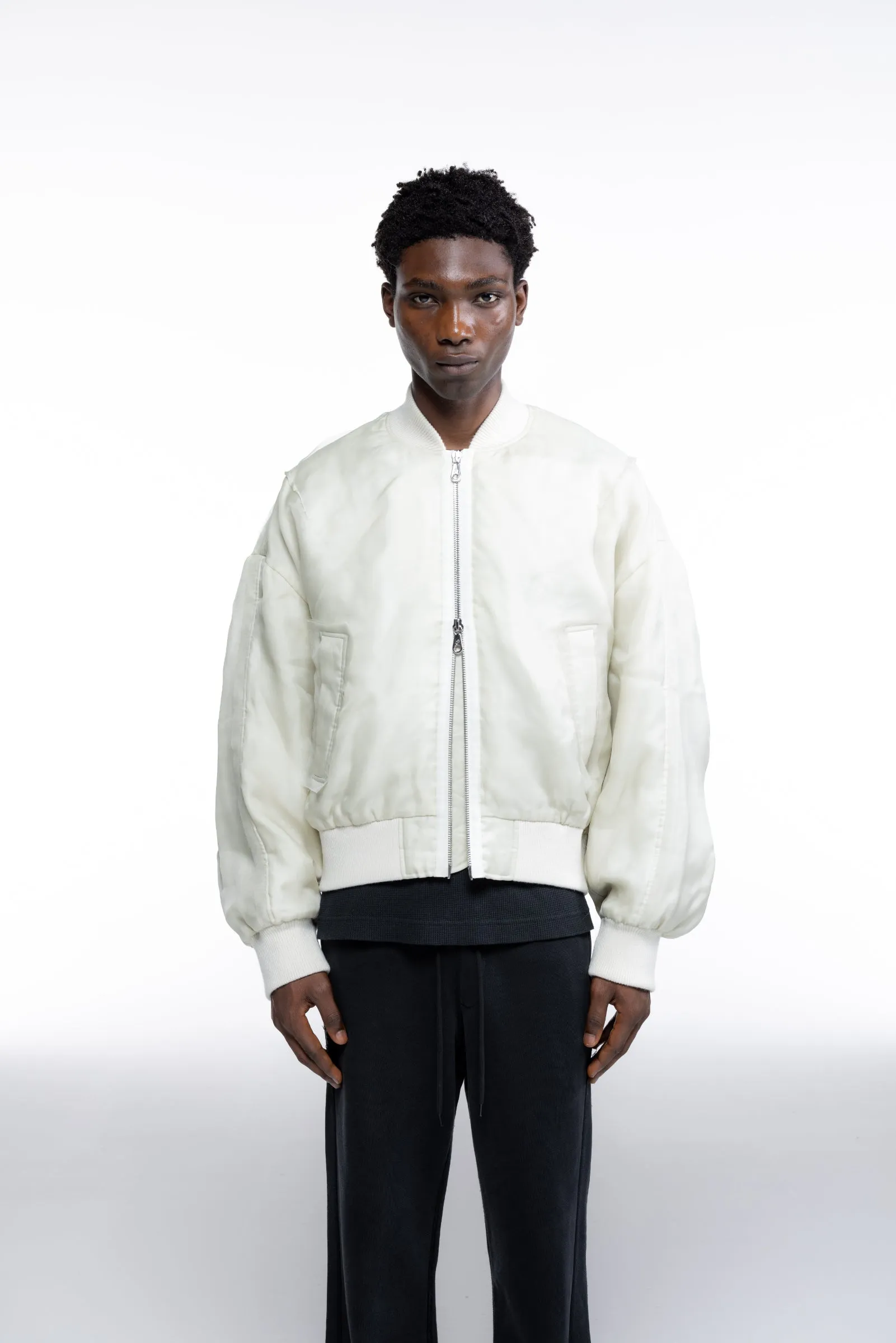 LAYERED ORGANZA BOMBER sold by Cole Buxton product image thumbnail 4