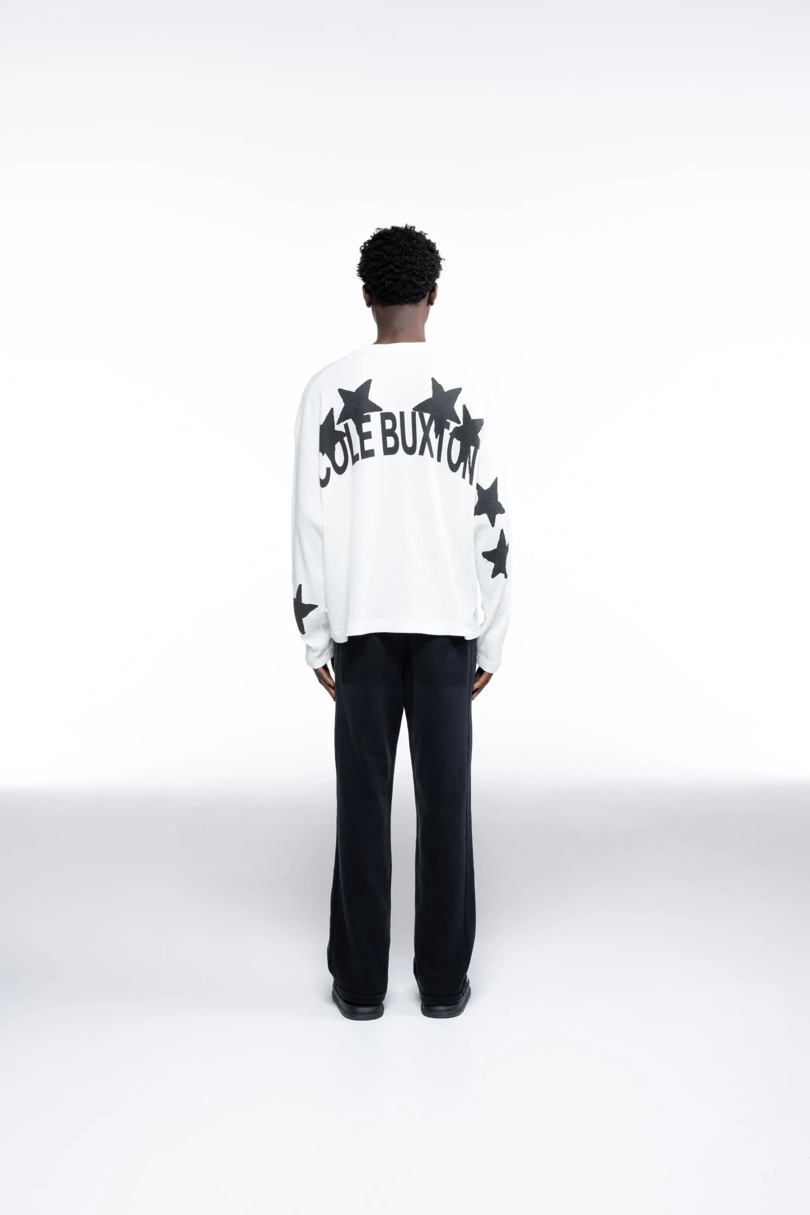 WAFFLE PAINTED STAR LONG SLEEVE T-SHIRT sold by Cole Buxton product image thumbnail 4