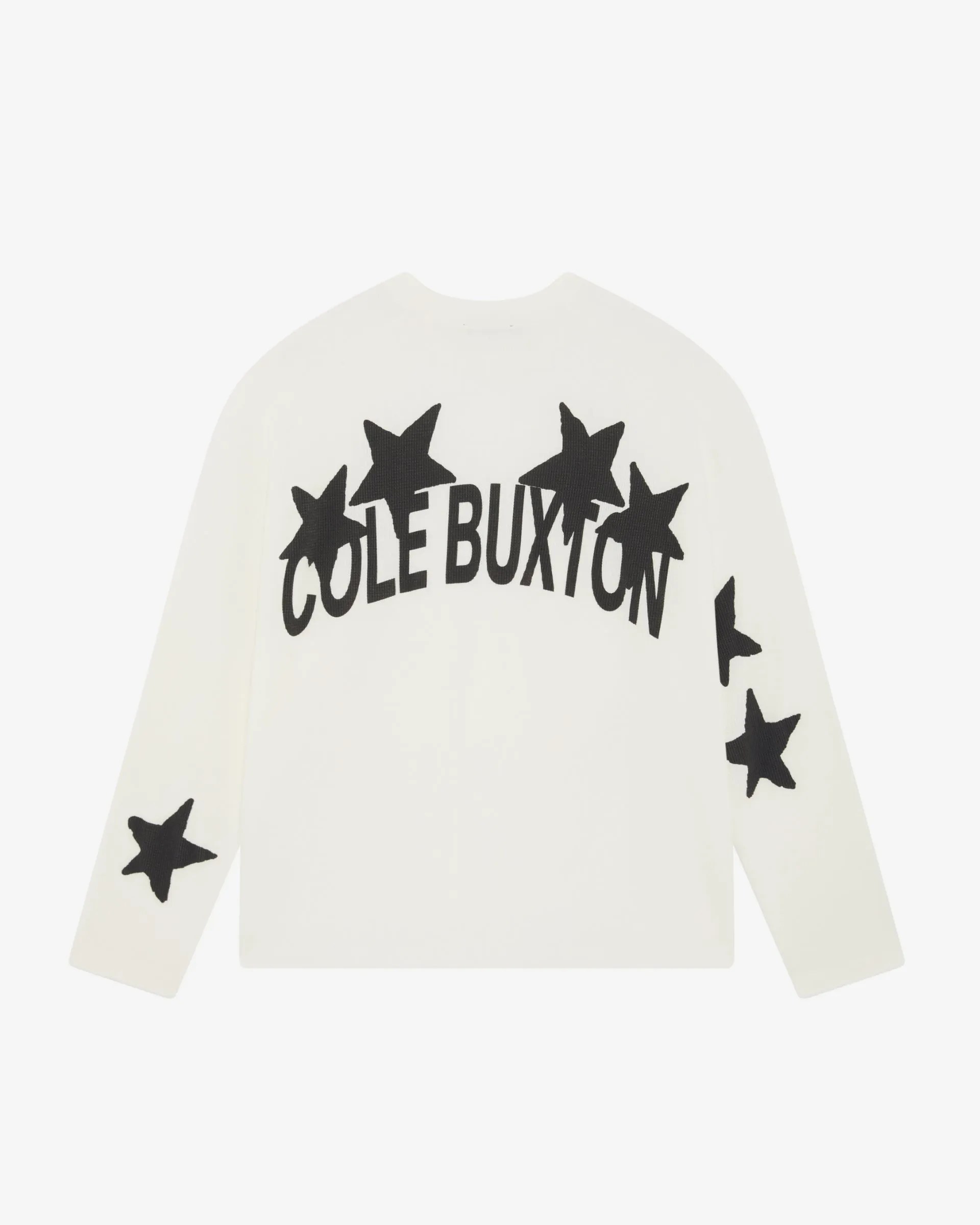 WAFFLE PAINTED STAR LONG SLEEVE T-SHIRT sold by Cole Buxton