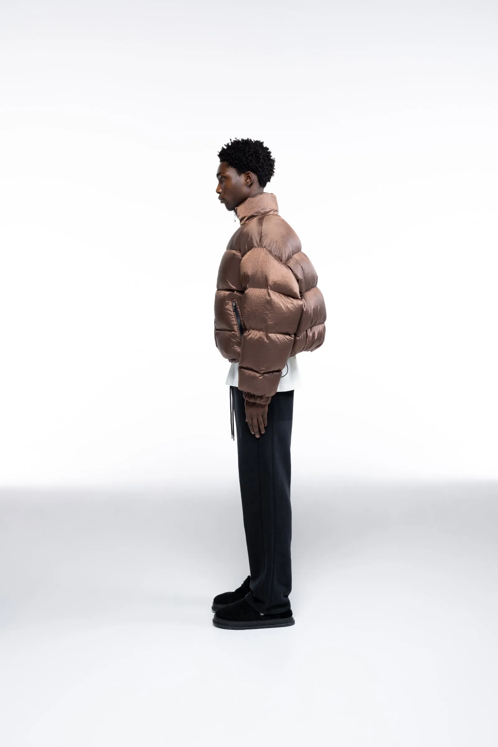 CROPPED NYLON RIPSTOP PUFFER sold by Cole Buxton product image thumbnail 4