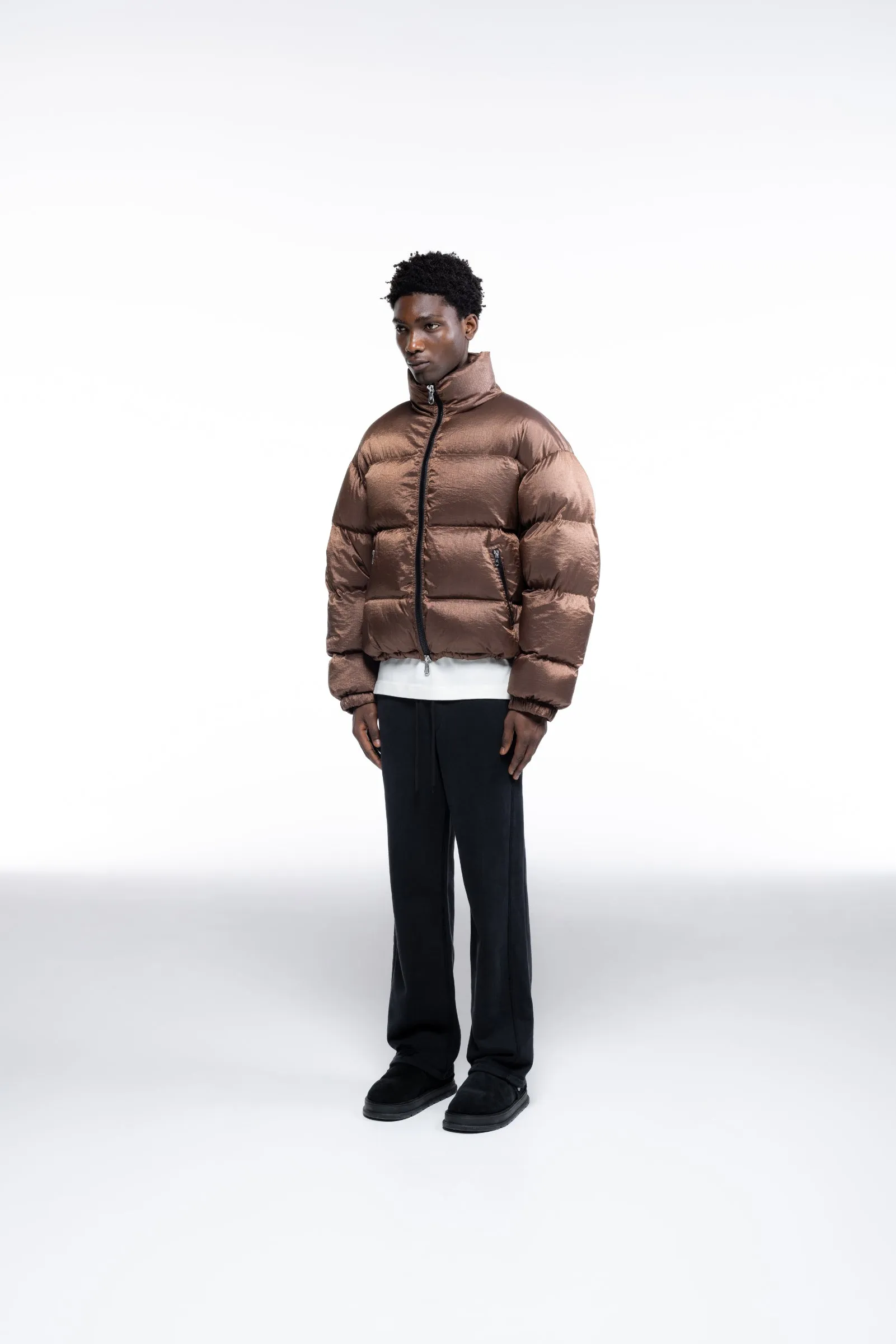 CROPPED NYLON RIPSTOP PUFFER sold by Cole Buxton product image thumbnail 3