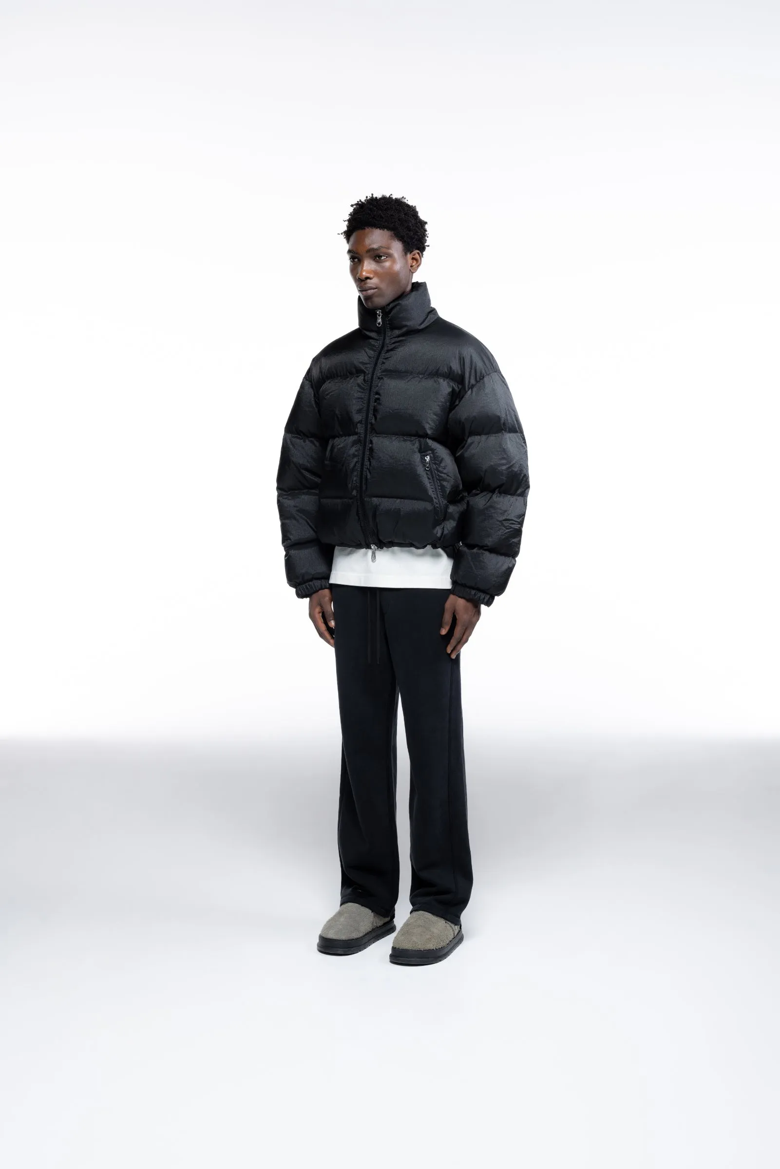CROPPED NYLON RIPSTOP PUFFER sold by Cole Buxton product image thumbnail 3