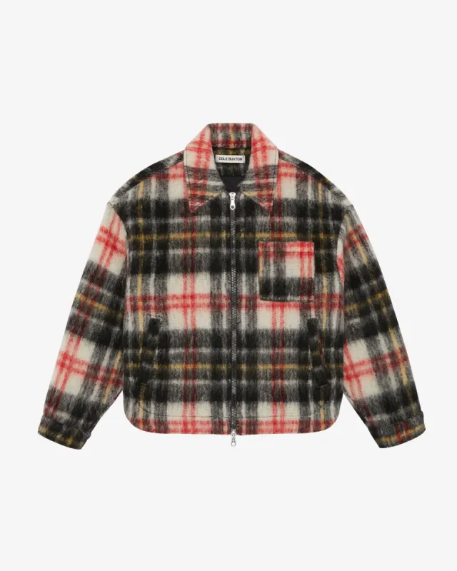 WOOL ZIPPED OVERSHIRT made by Cole Buxton