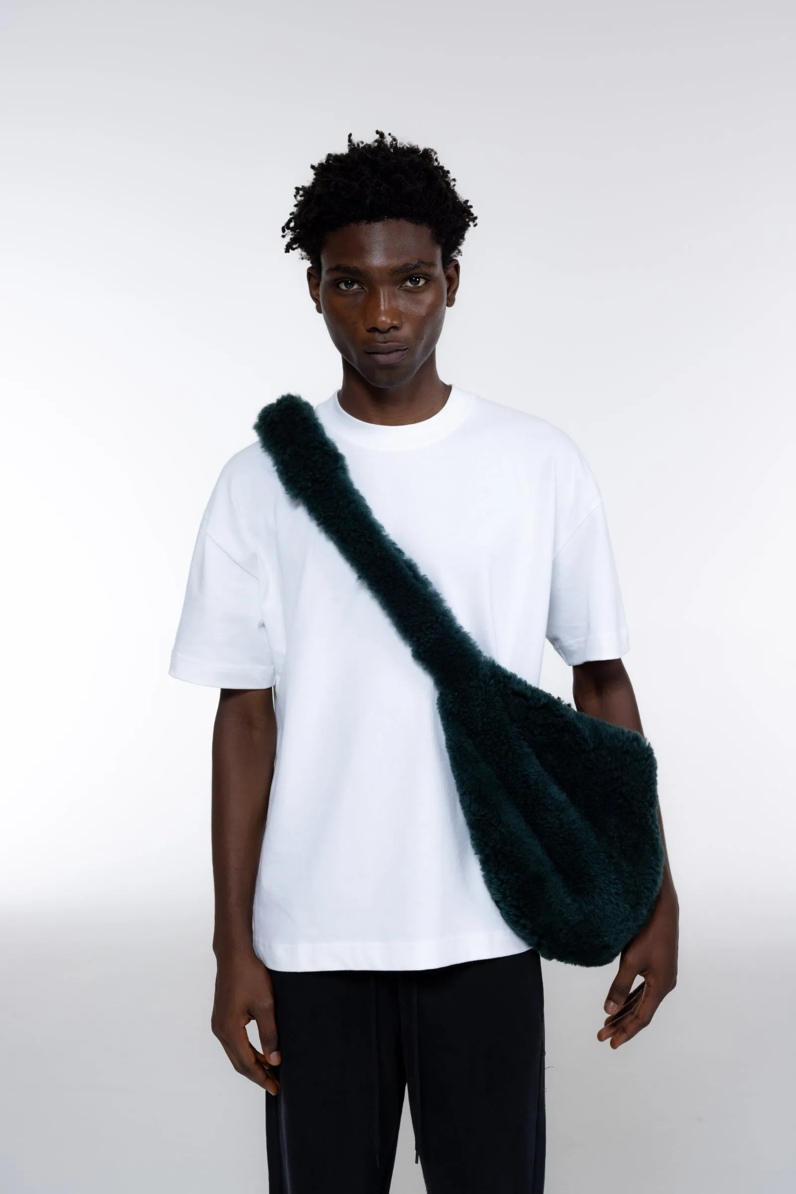 SHEARLING SLING BAG sold by Cole Buxton product image thumbnail 4