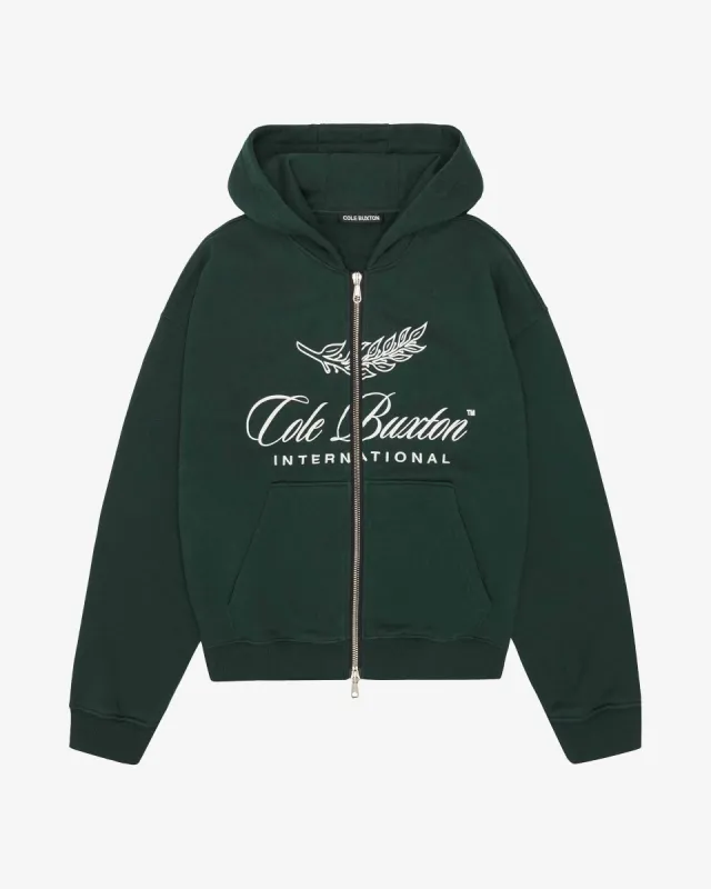 INTERNATIONAL ZIPPED HOODIE sold by Cole Buxton