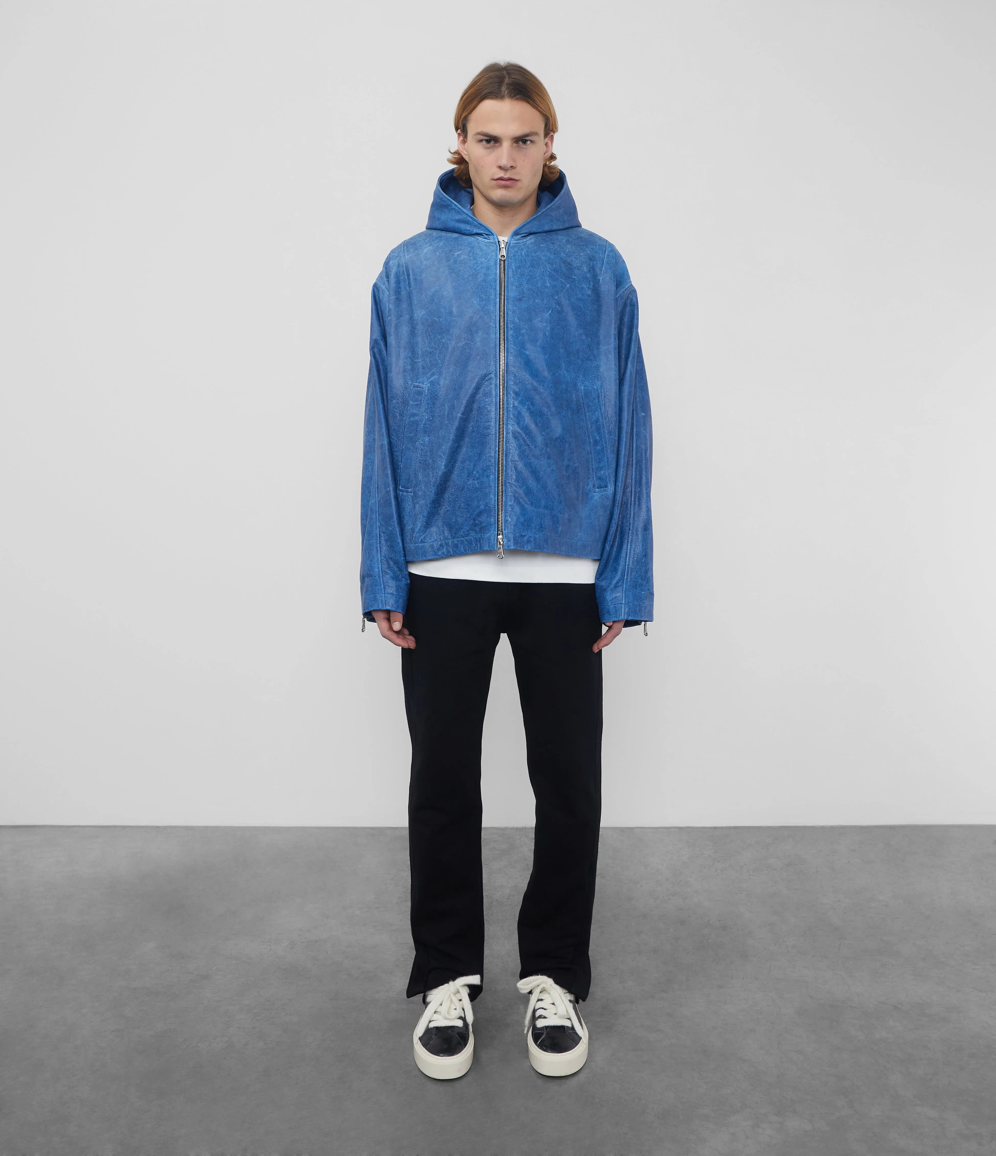 CB HOODED LEATHER JACKET sold by Cole Buxton product image thumbnail 4