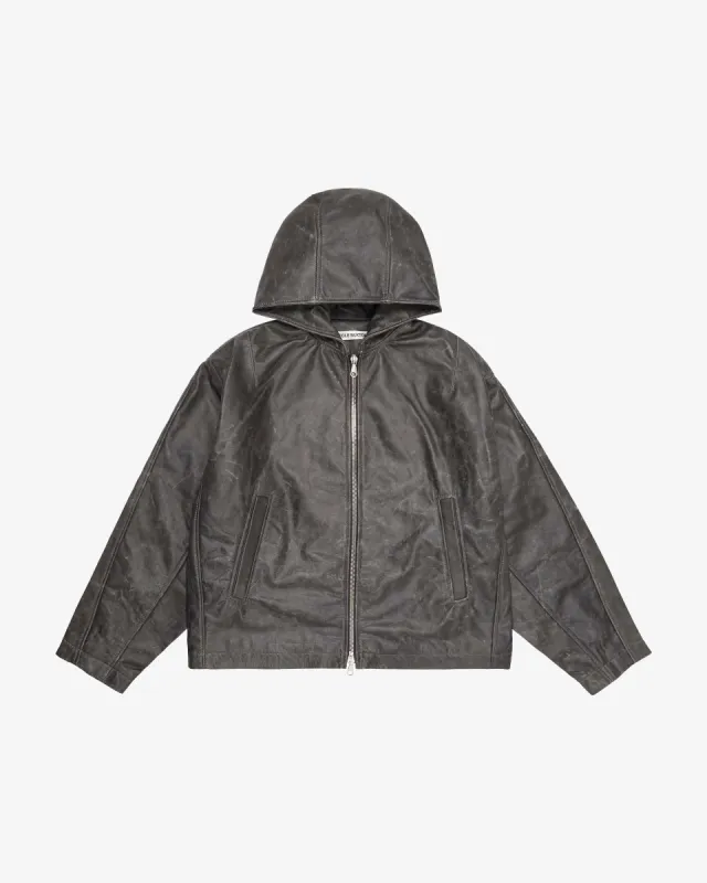 CB HOODED LEATHER JACKET sold by Cole Buxton