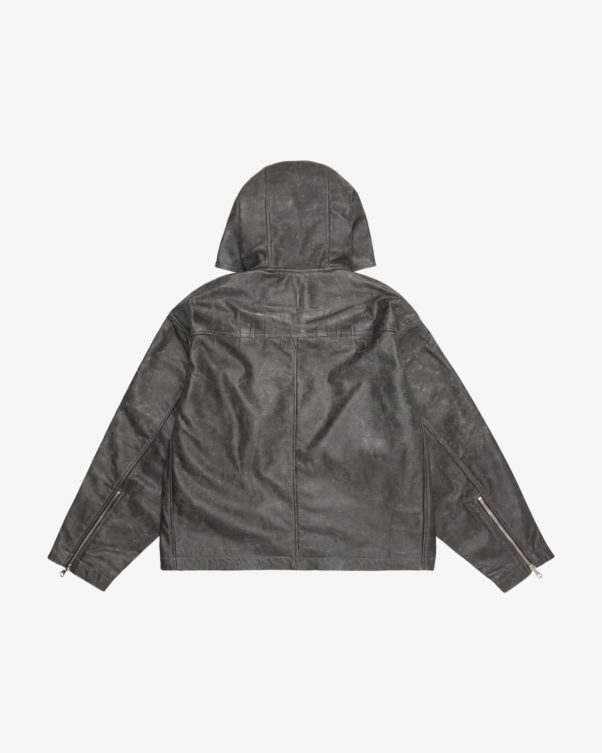 CB HOODED LEATHER JACKET sold by Cole Buxton product image thumbnail 2
