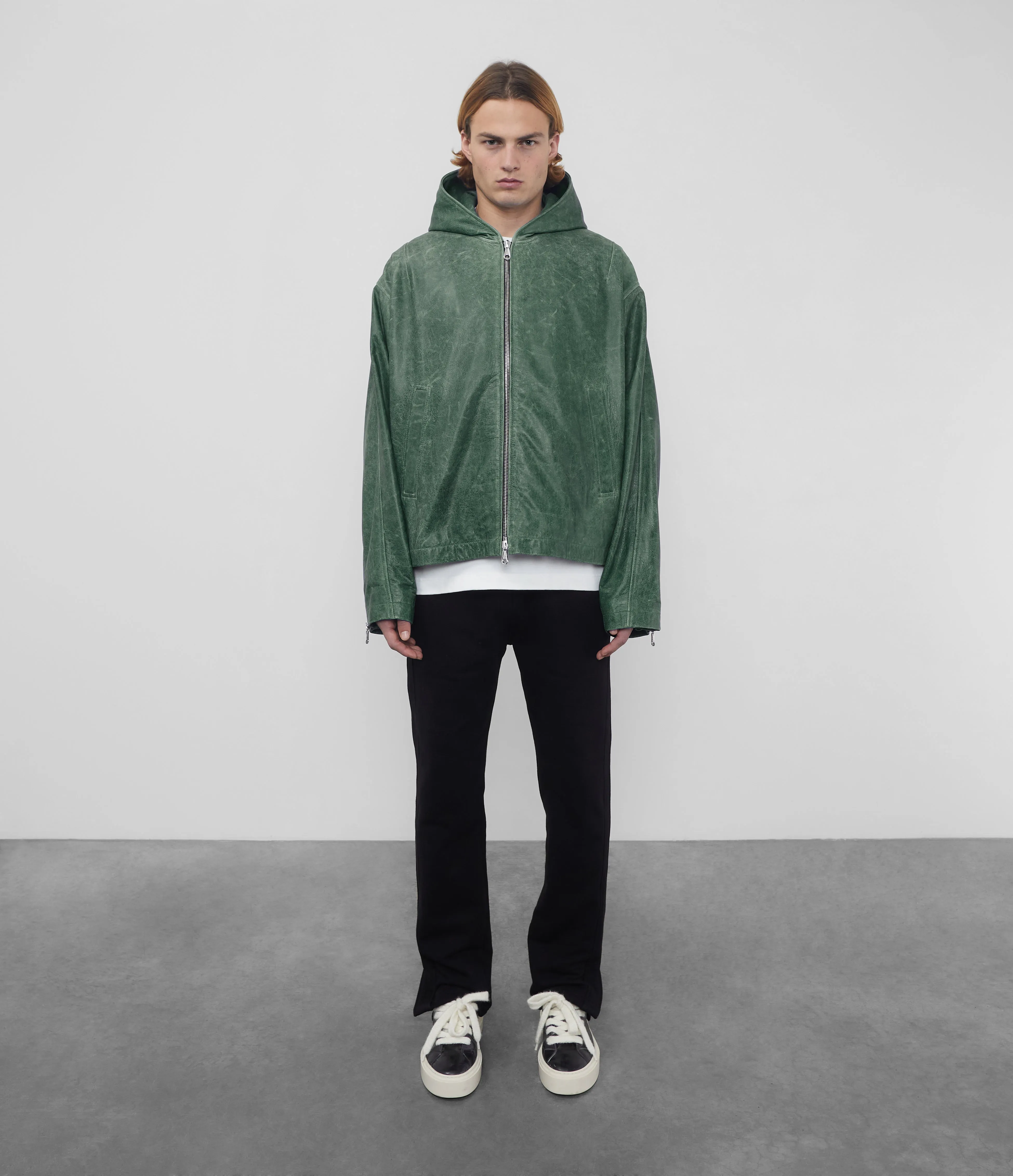 CB HOODED LEATHER JACKET sold by Cole Buxton product image thumbnail 4