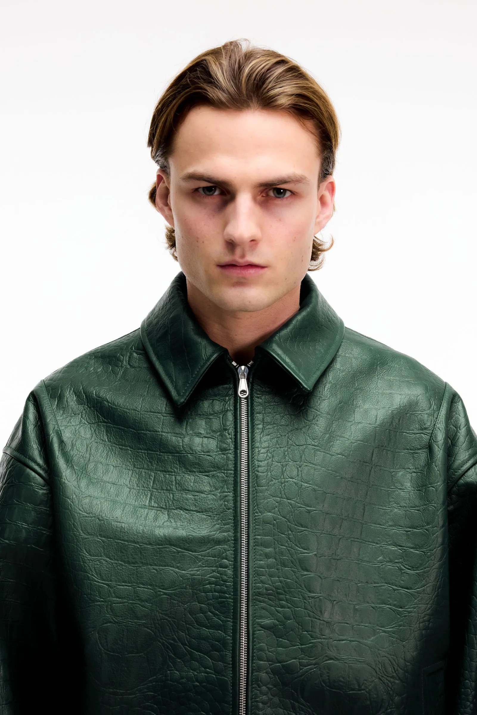 AKIMBO X CB CROC LEATHER JACKET sold by Cole Buxton product image thumbnail 5