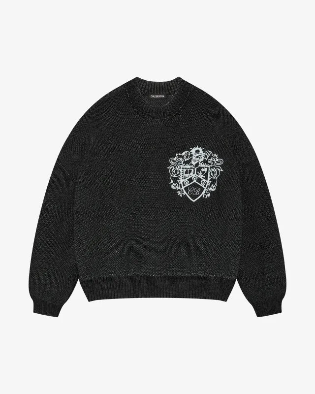 COLLEGIATE CREST KNIT SWEATER sold by Cole Buxton