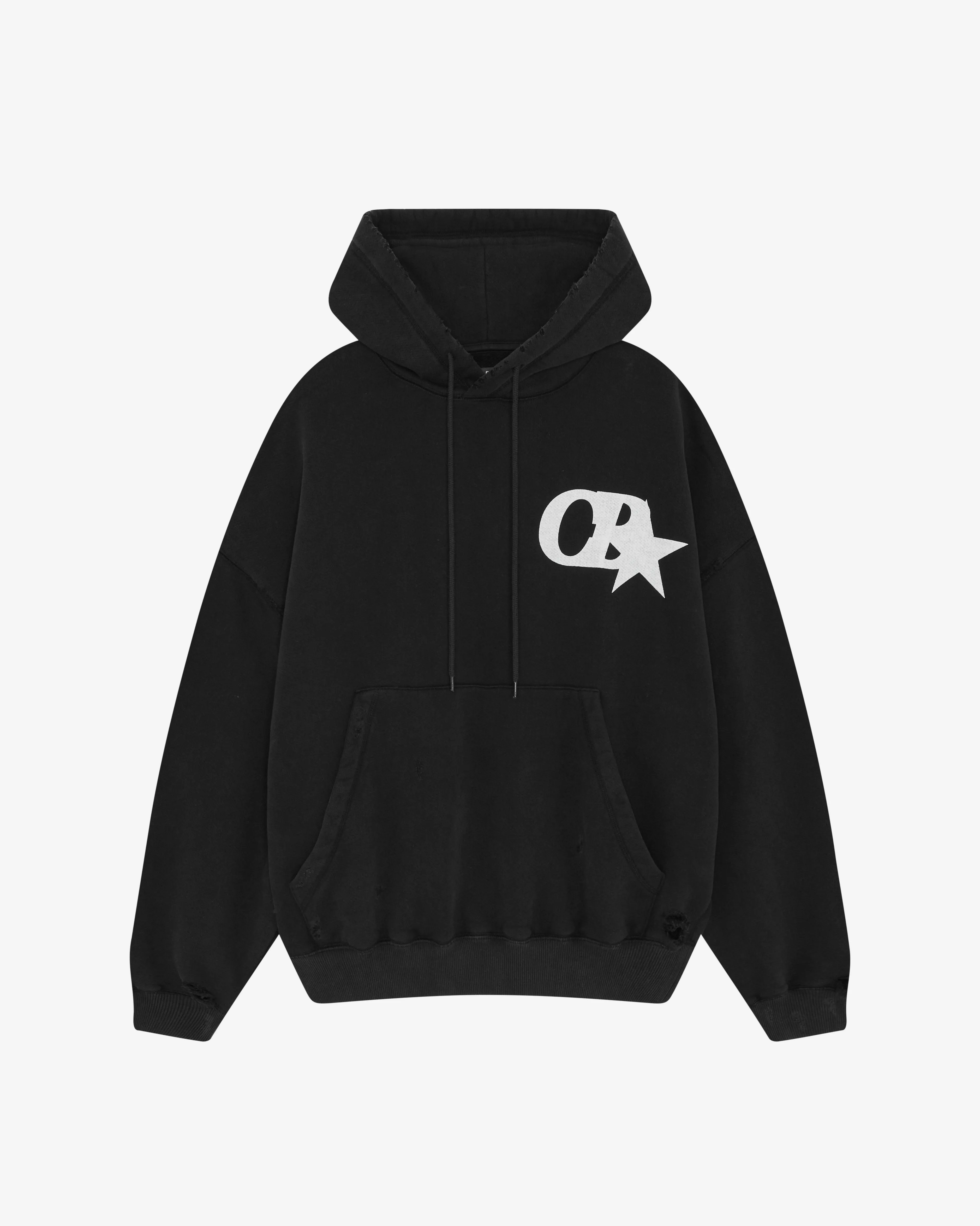 CB STAR DISTRESSED POCKET HOODIE sold by Cole Buxton