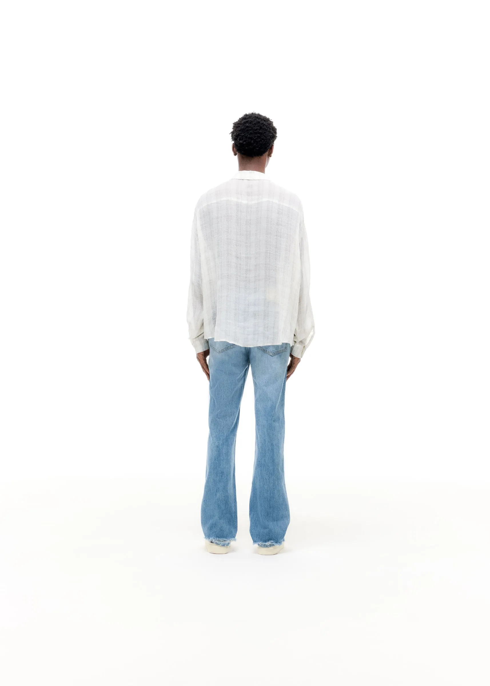 CHECKED SLUBBY SHIRT sold by Cole Buxton product image thumbnail 4