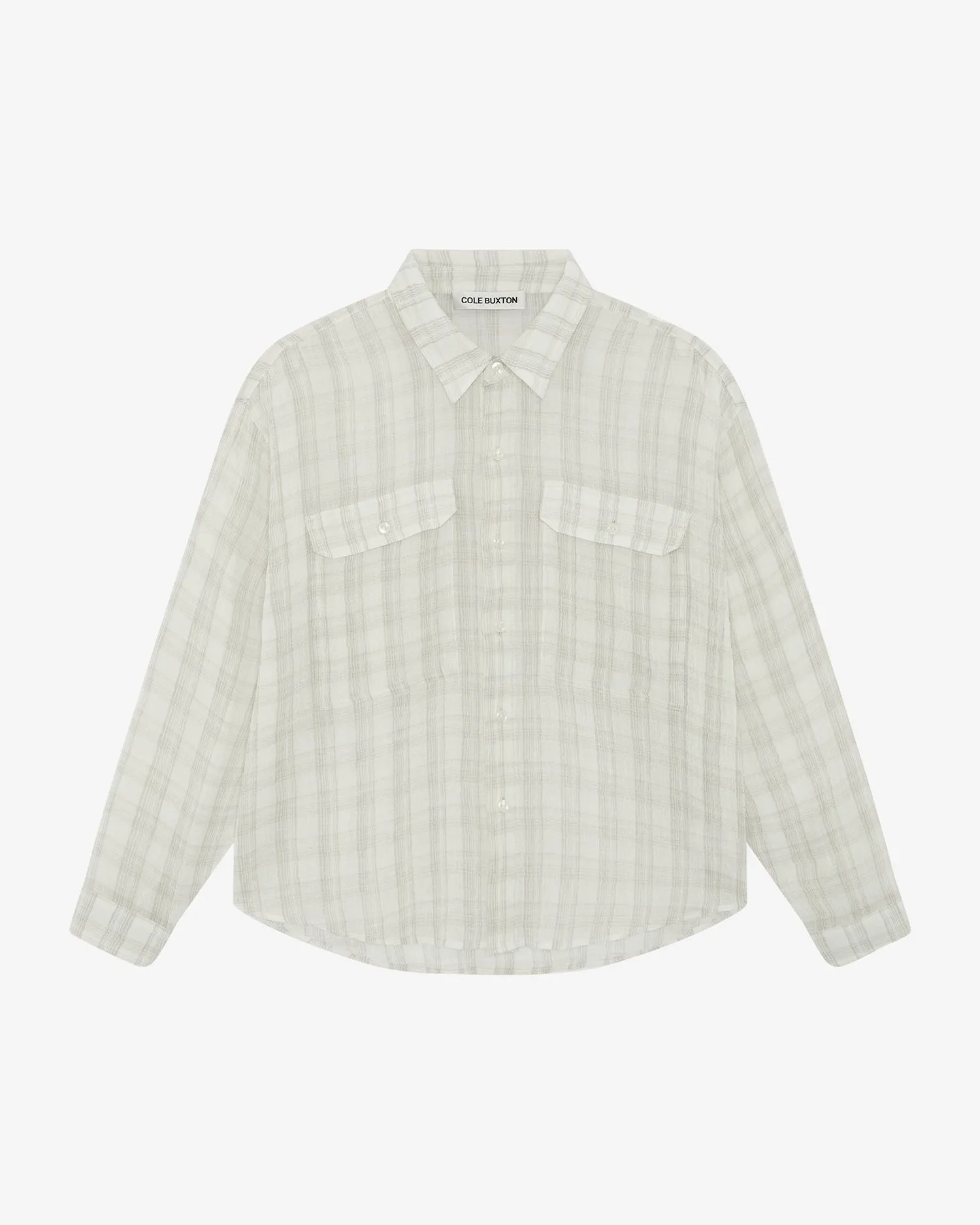 CHECKED SLUBBY SHIRT sold by Cole Buxton