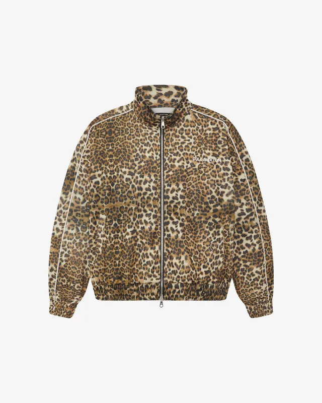 LEOPARD PIPED TRACK JACKET sold by Cole Buxton