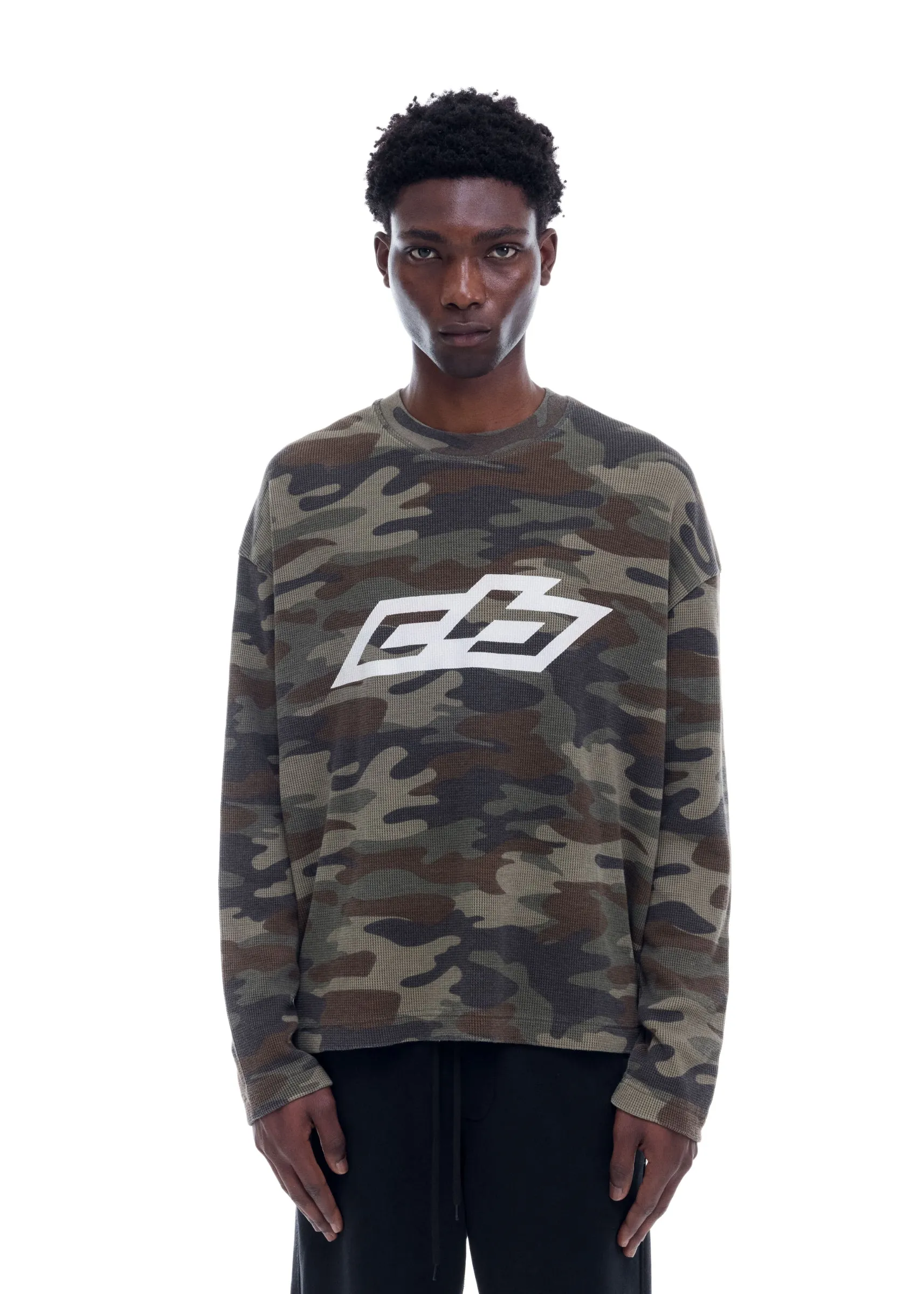 CAMO RALLY WAFFLE LONG SLEEVE T-SHIRT sold by Cole Buxton product image thumbnail 5