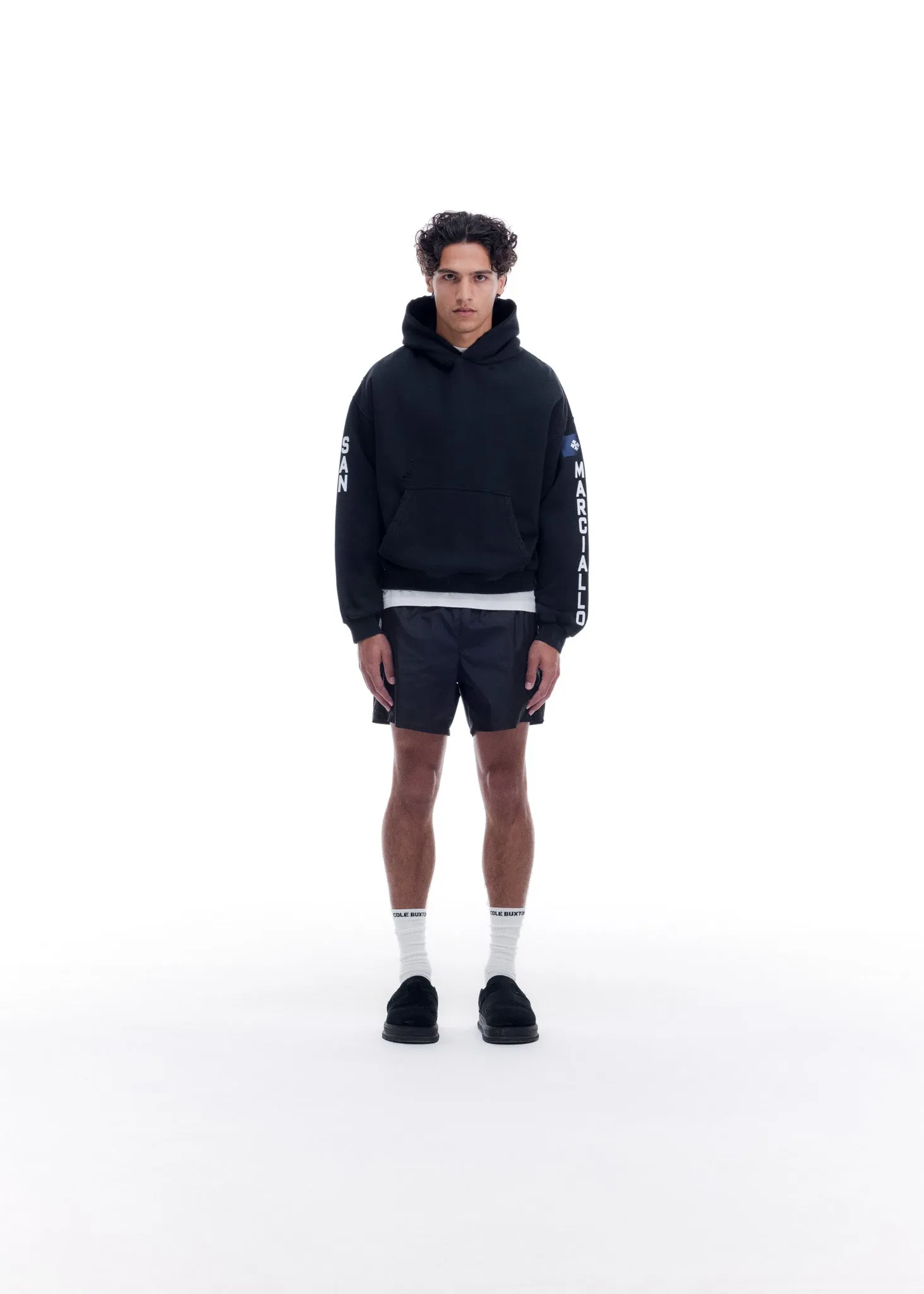 SM DISTRESSED HOODIE sold by Cole Buxton product image thumbnail 2