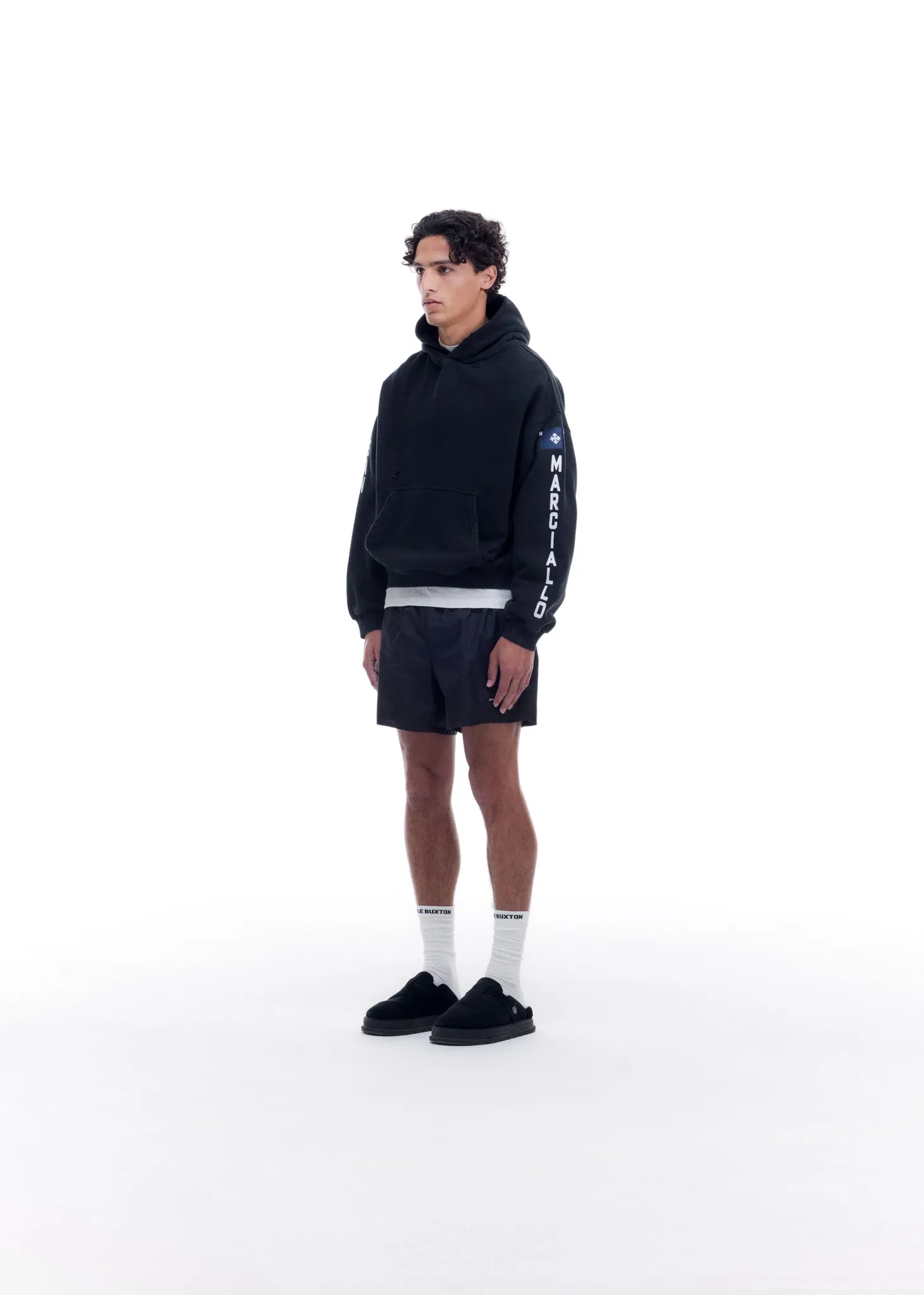 SM DISTRESSED HOODIE sold by Cole Buxton product image thumbnail 3