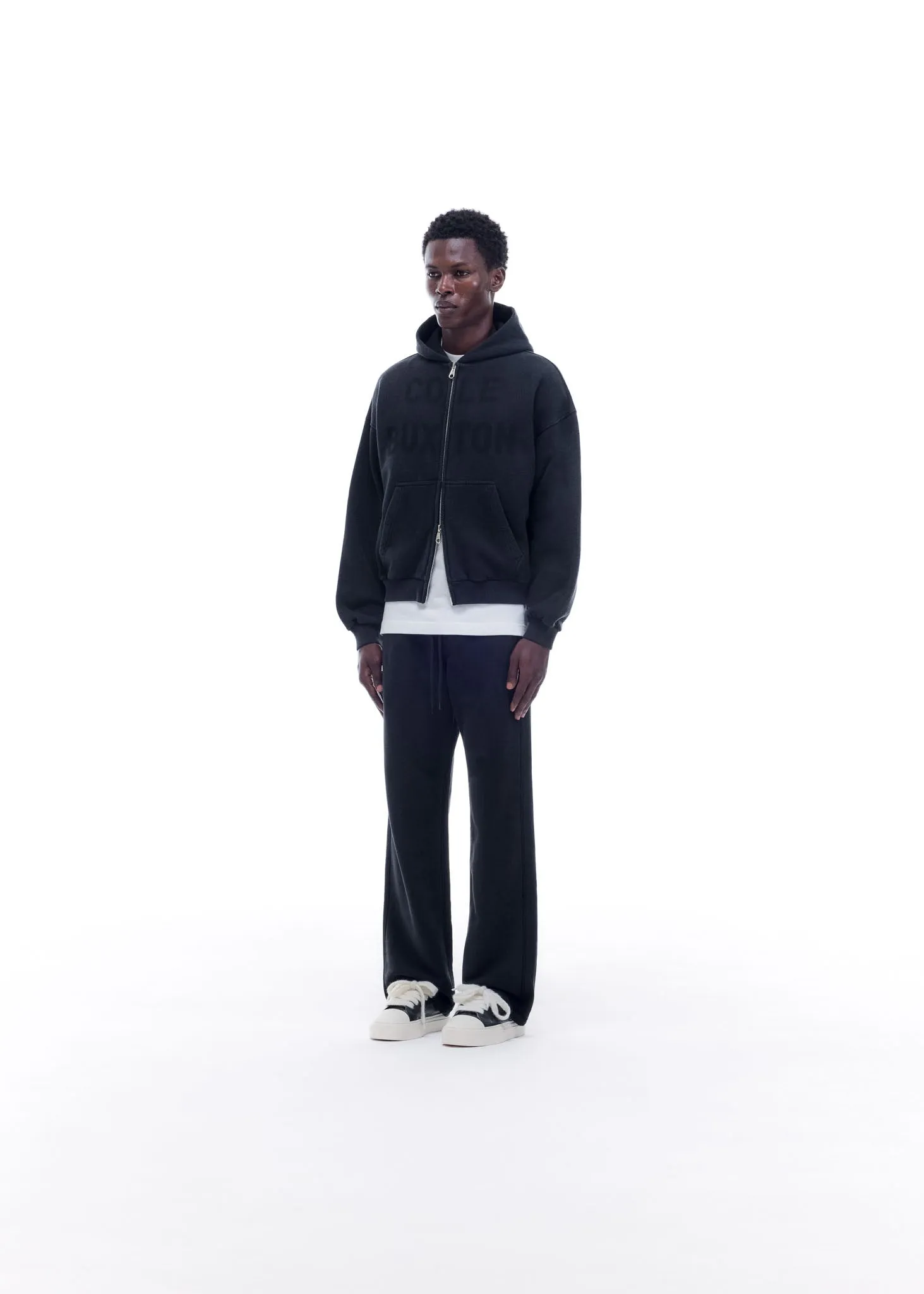 APPLIQUE FADE ZIP HOODIE sold by Cole Buxton product image thumbnail 3