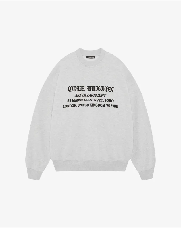 ART DEPARTMENT SWEATSHIRT sold by Cole Buxton