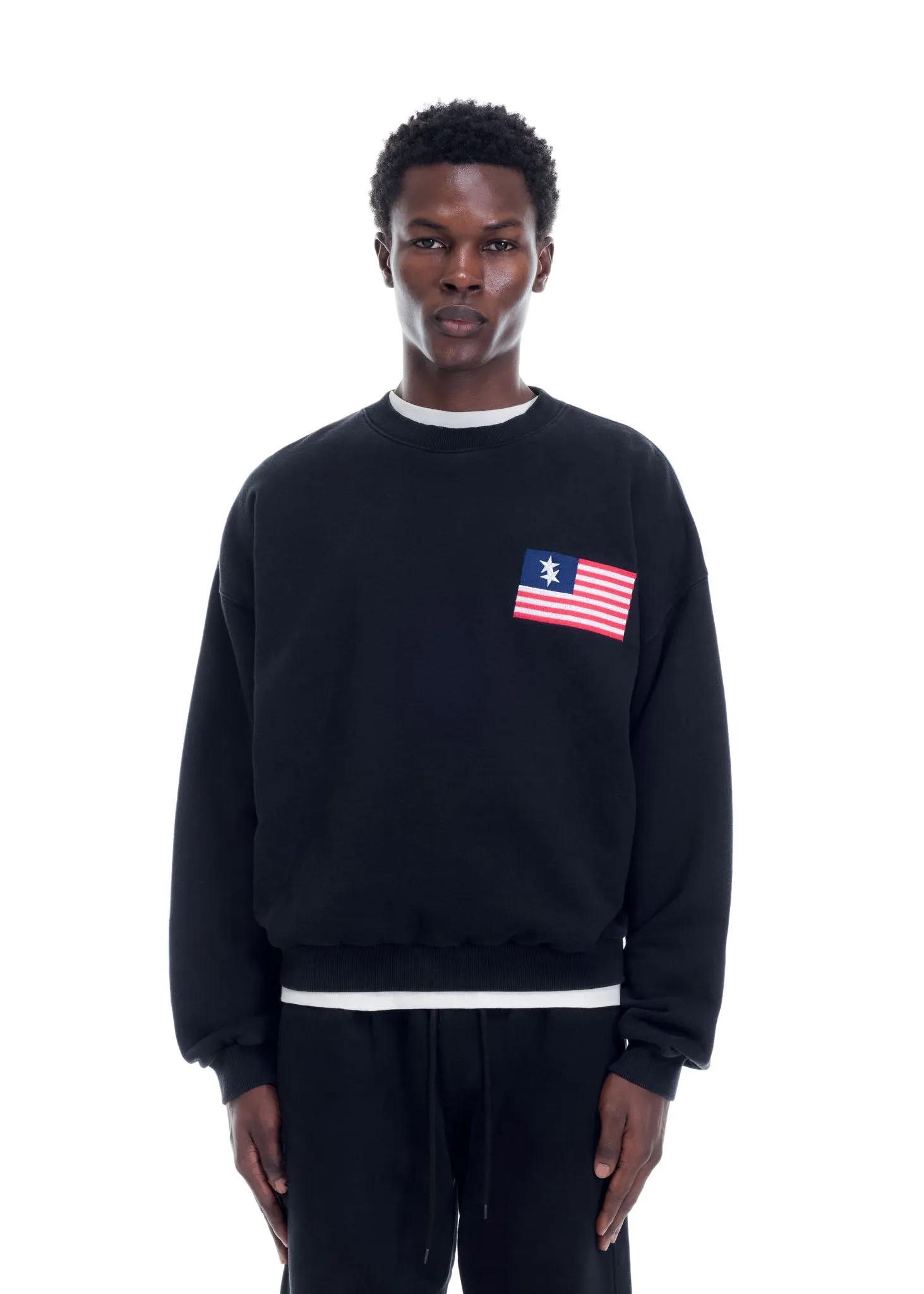 TWO STAR FLAG SWEATSHIRT sold by Cole Buxton product image thumbnail 5