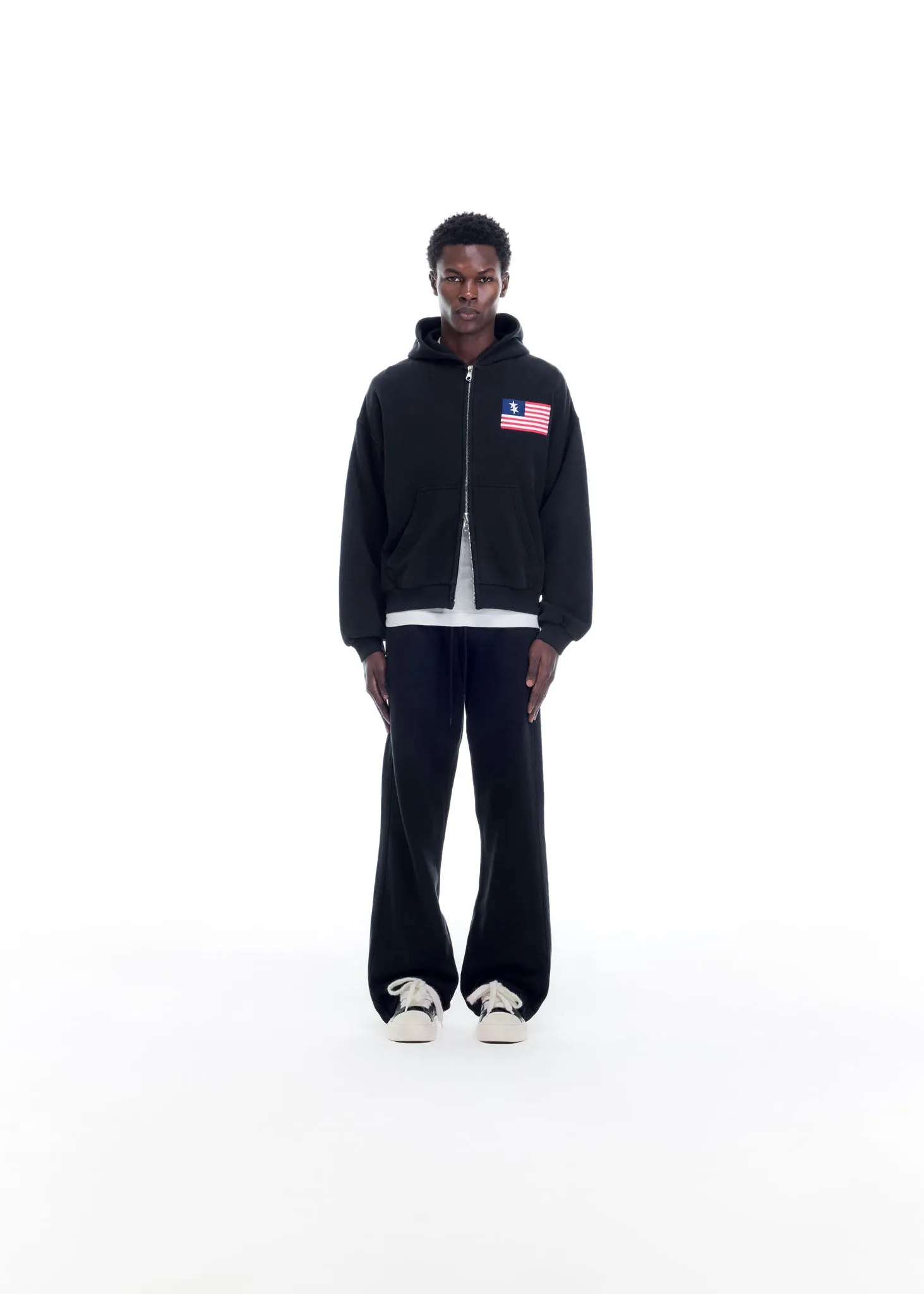 TWO STAR FLAG ZIPPED HOODIE sold by Cole Buxton product image thumbnail 2