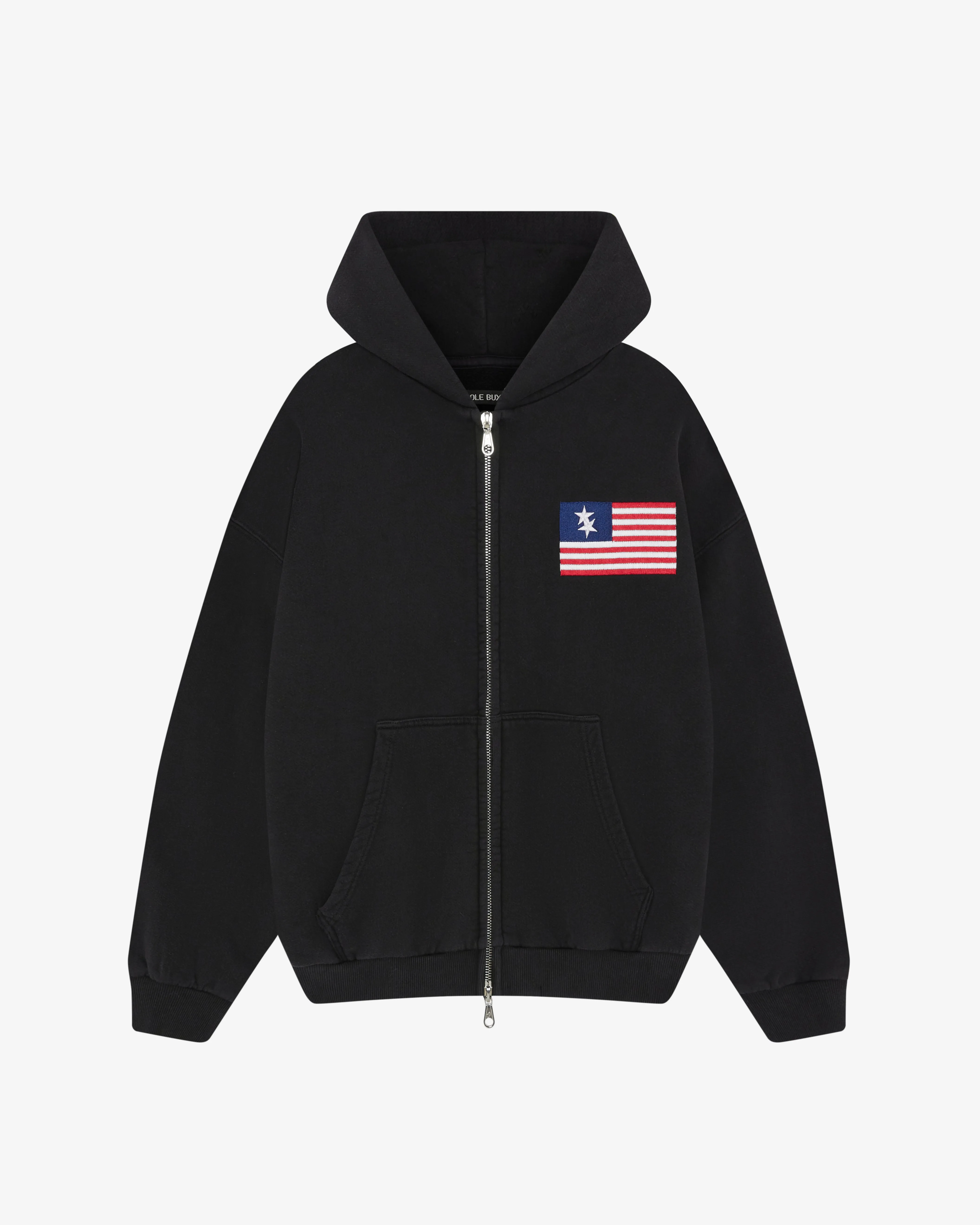 TWO STAR FLAG ZIPPED HOODIE sold by Cole Buxton