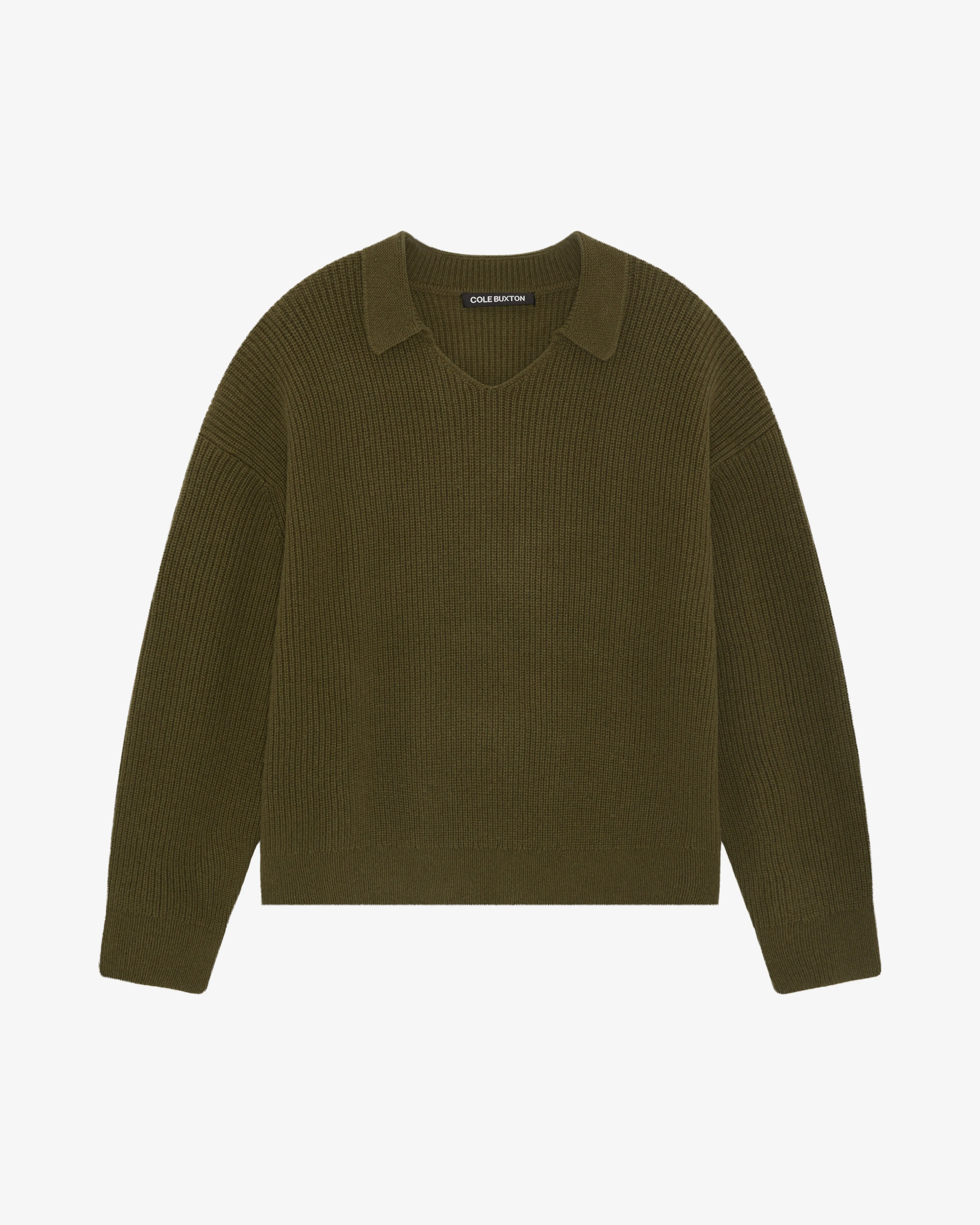 OPEN NECK KNIT POLO sold by Cole Buxton