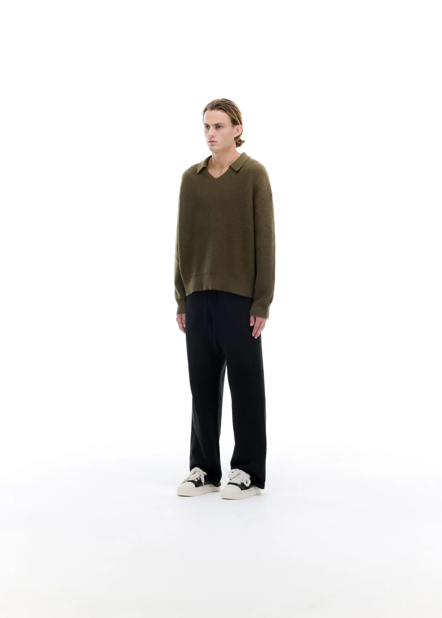 OPEN NECK KNIT POLO sold by Cole Buxton product image thumbnail 3