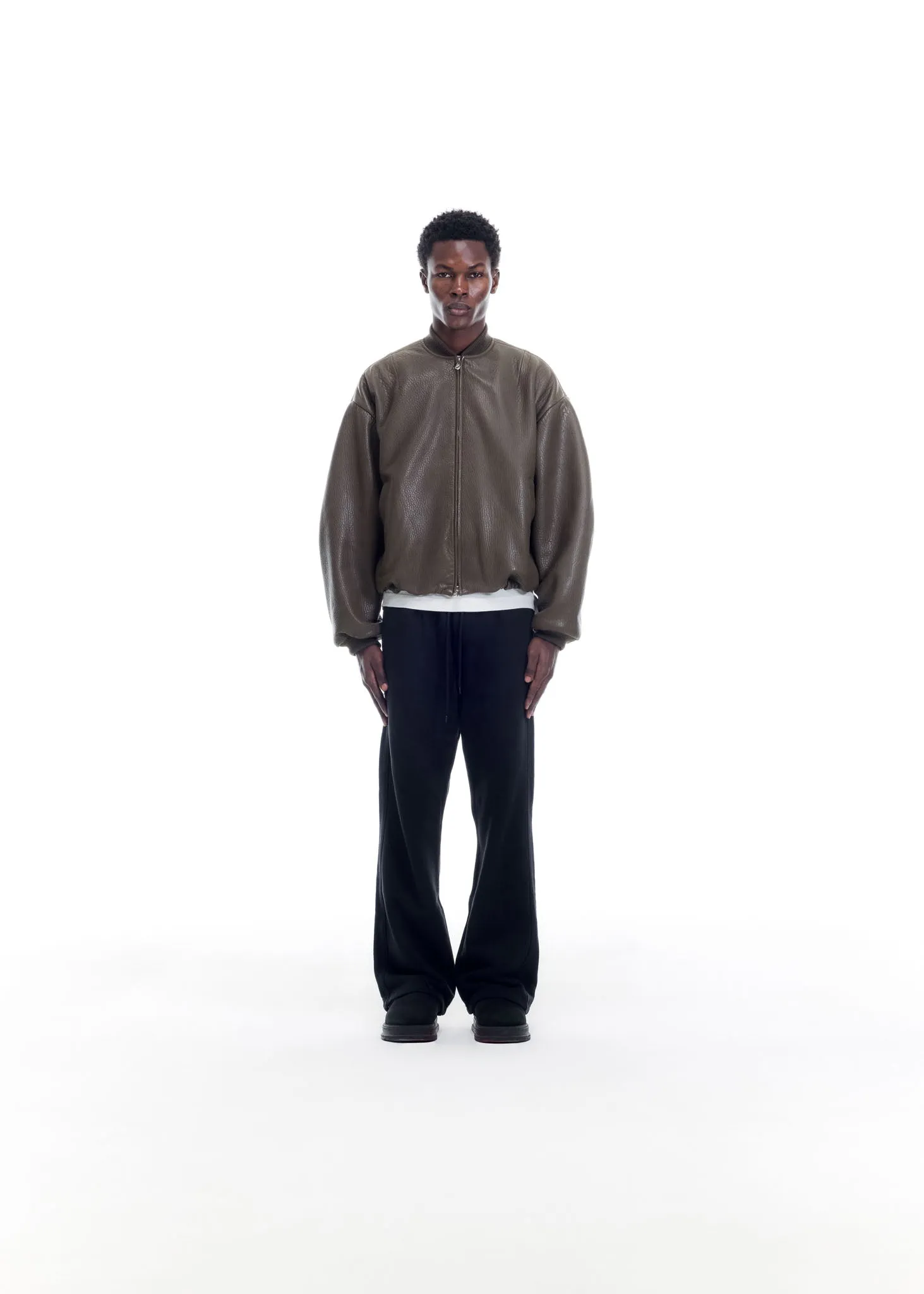 SHRUNKEN LEATHER BOMBER sold by Cole Buxton product image thumbnail 2