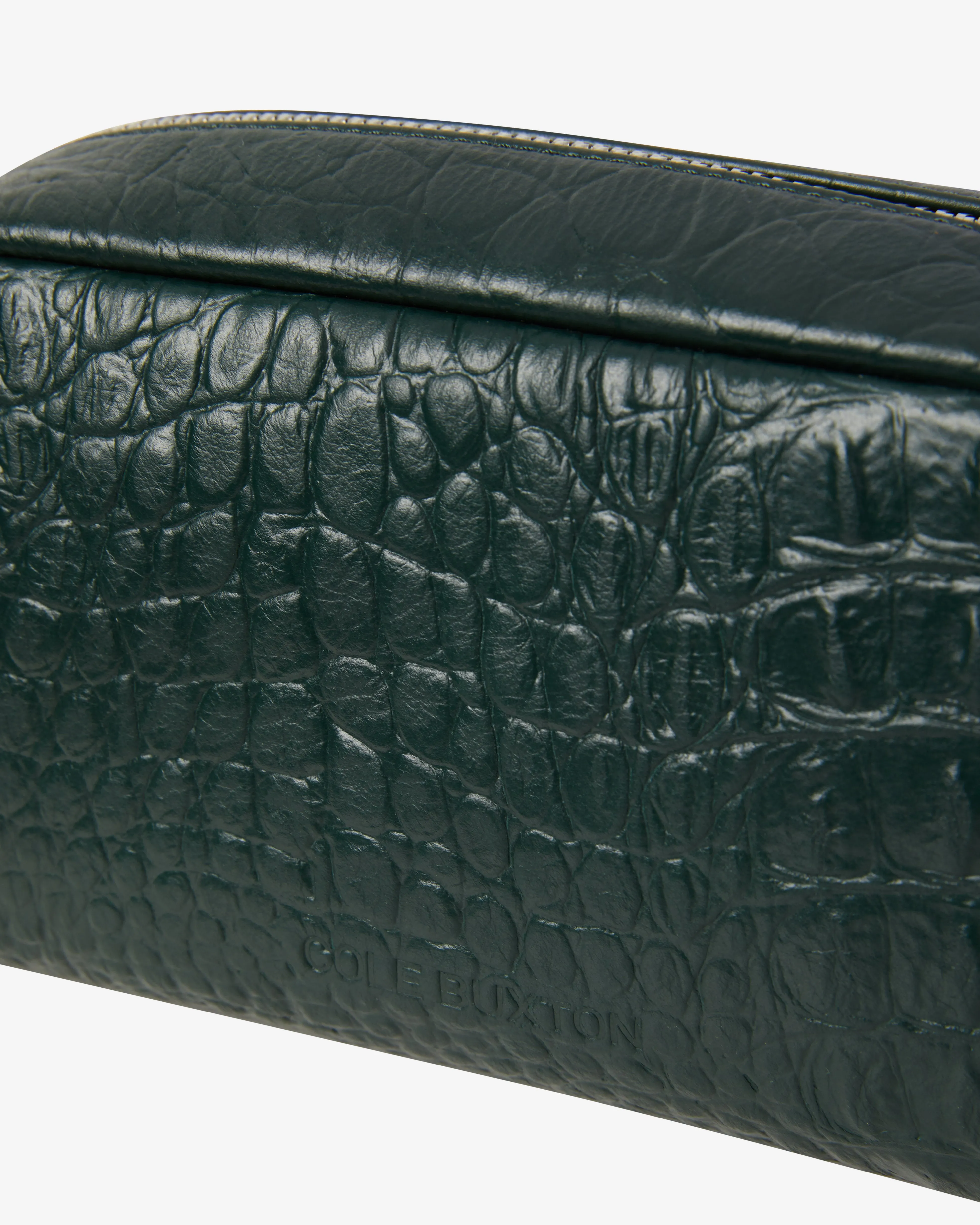 CROC EMBOSSED LEATHER WASH BAG sold by Cole Buxton product image thumbnail 2