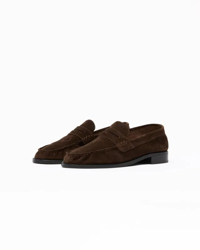 CB BROWN SUEDE PENNY LOAFER made by Cole Buxton