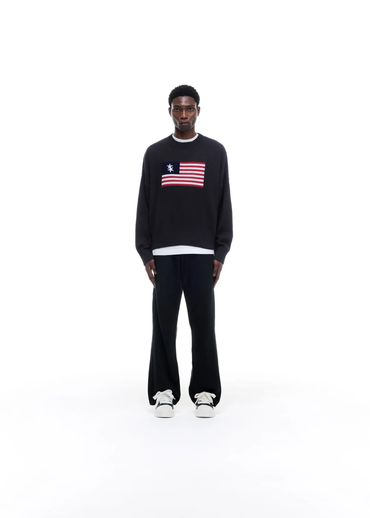 TWO STAR FLAG KNIT SWEATER sold by Cole Buxton product image thumbnail 2