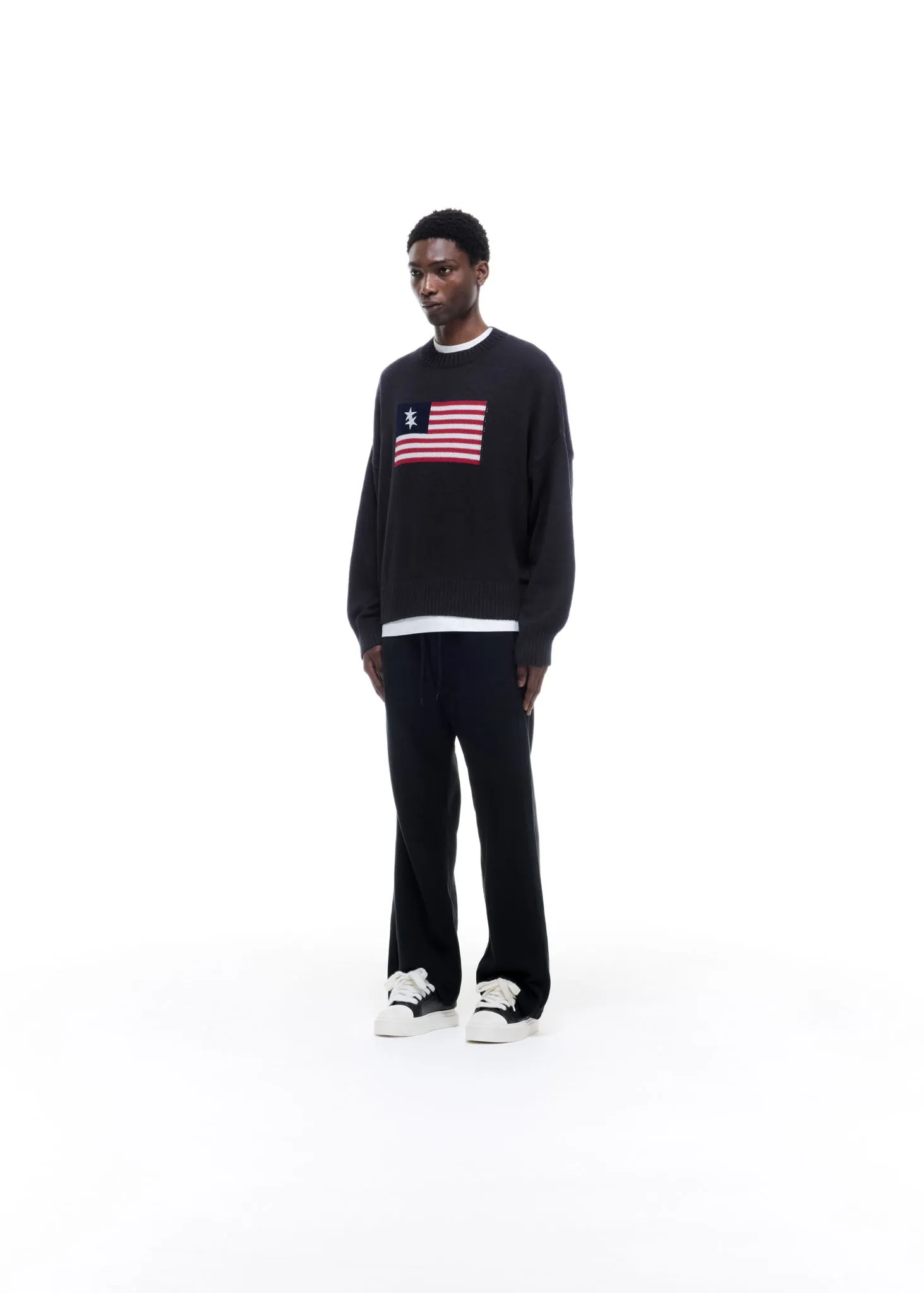 TWO STAR FLAG KNIT SWEATER sold by Cole Buxton product image thumbnail 3