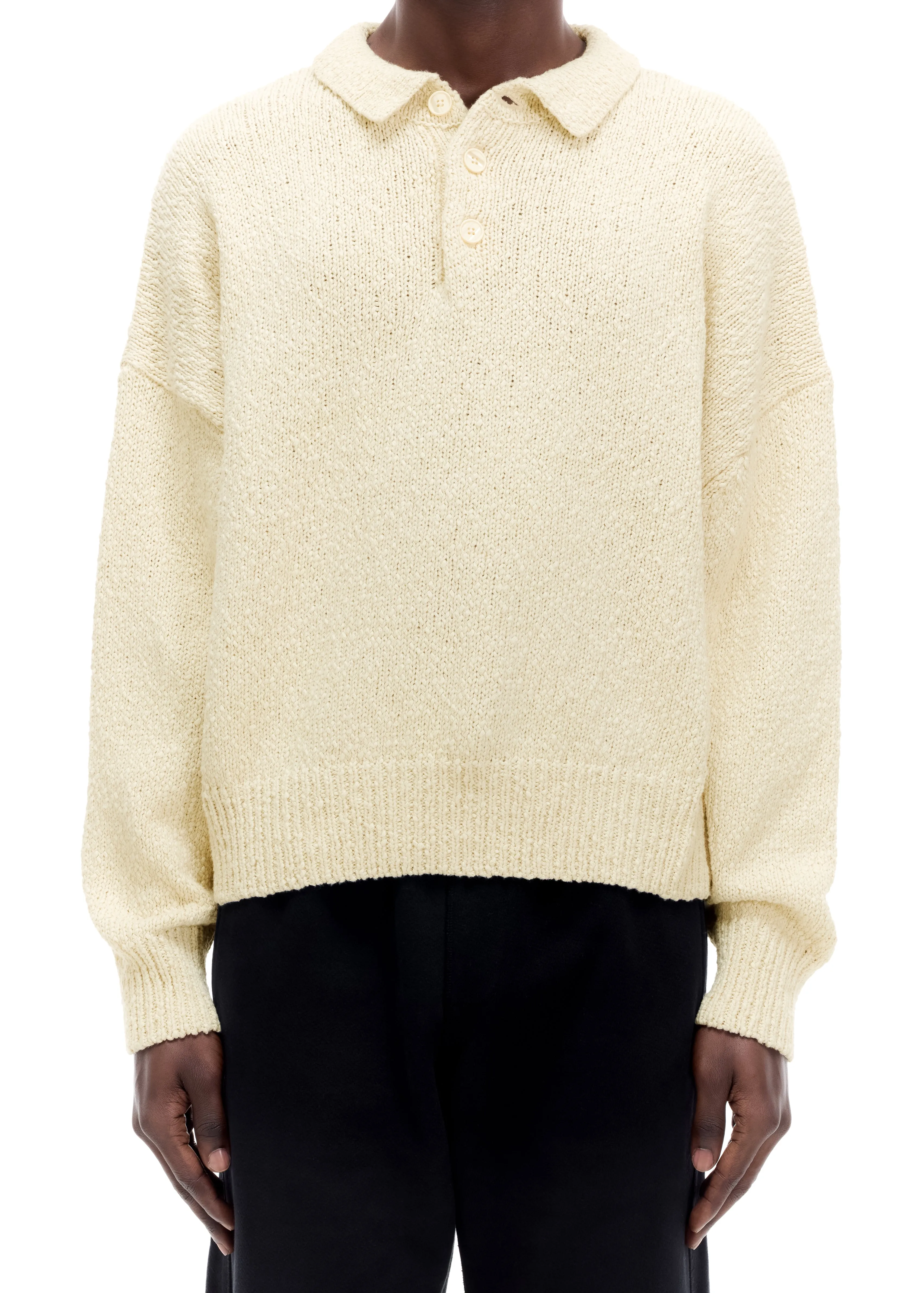 BEACH KNIT POLO SWEATER sold by Cole Buxton product image thumbnail 4