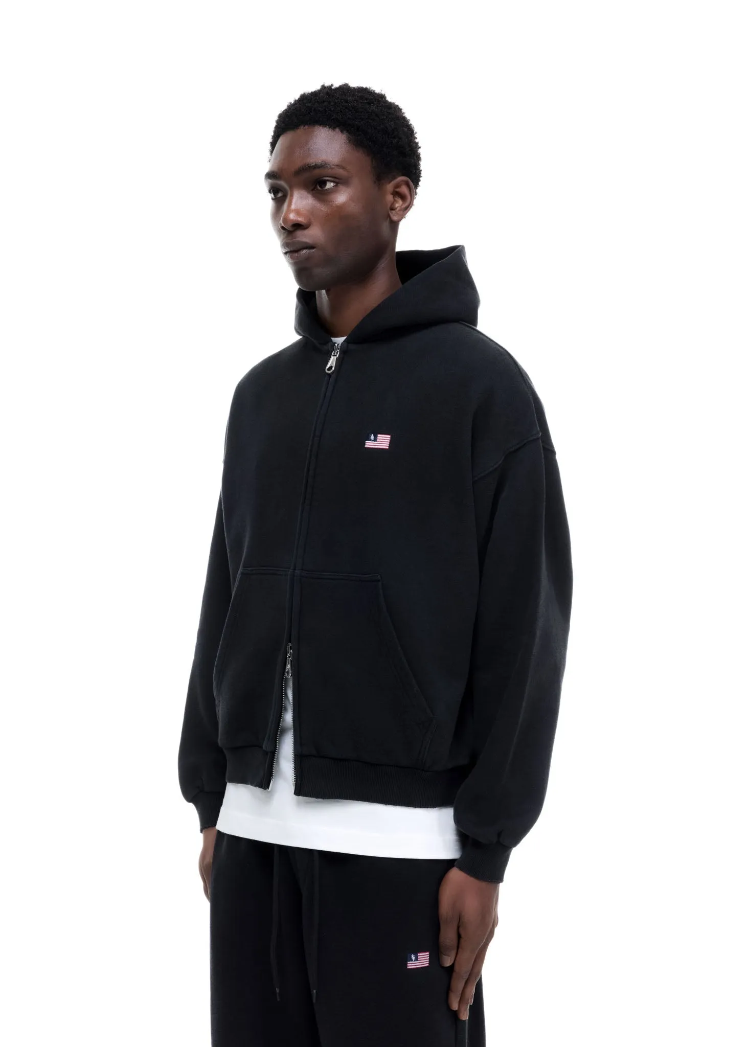 MINI FLAG ZIPPED HOODIE sold by Cole Buxton product image thumbnail 5