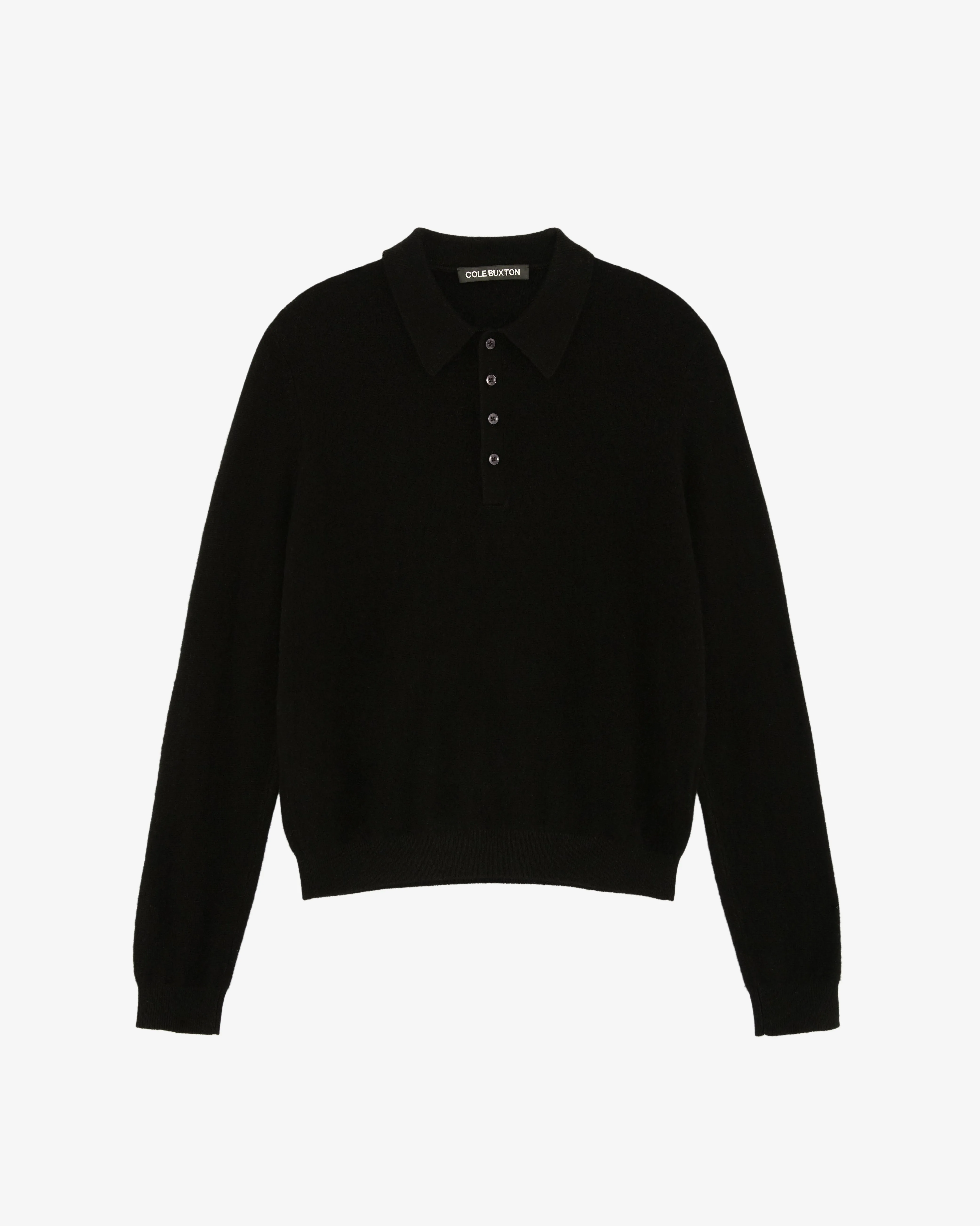 CASHMERE KNIT POLO SWEATER sold by Cole Buxton